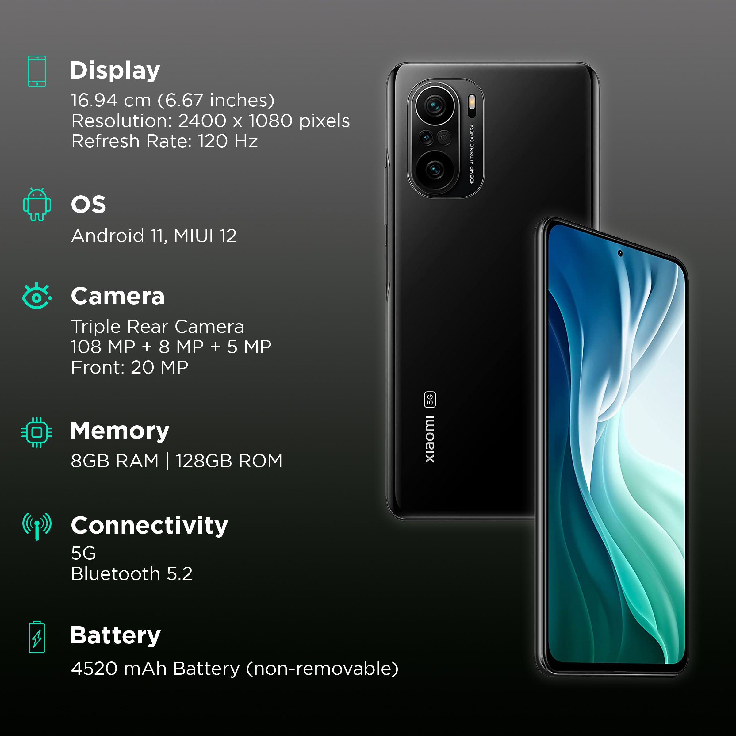 Xiaomi 11X Pro 5G (8GB RAM, 128GB, Cosmic Black) Xiaomi 11X Pro 5G (8GB RAM, 128GB, Cosmic Black)_2