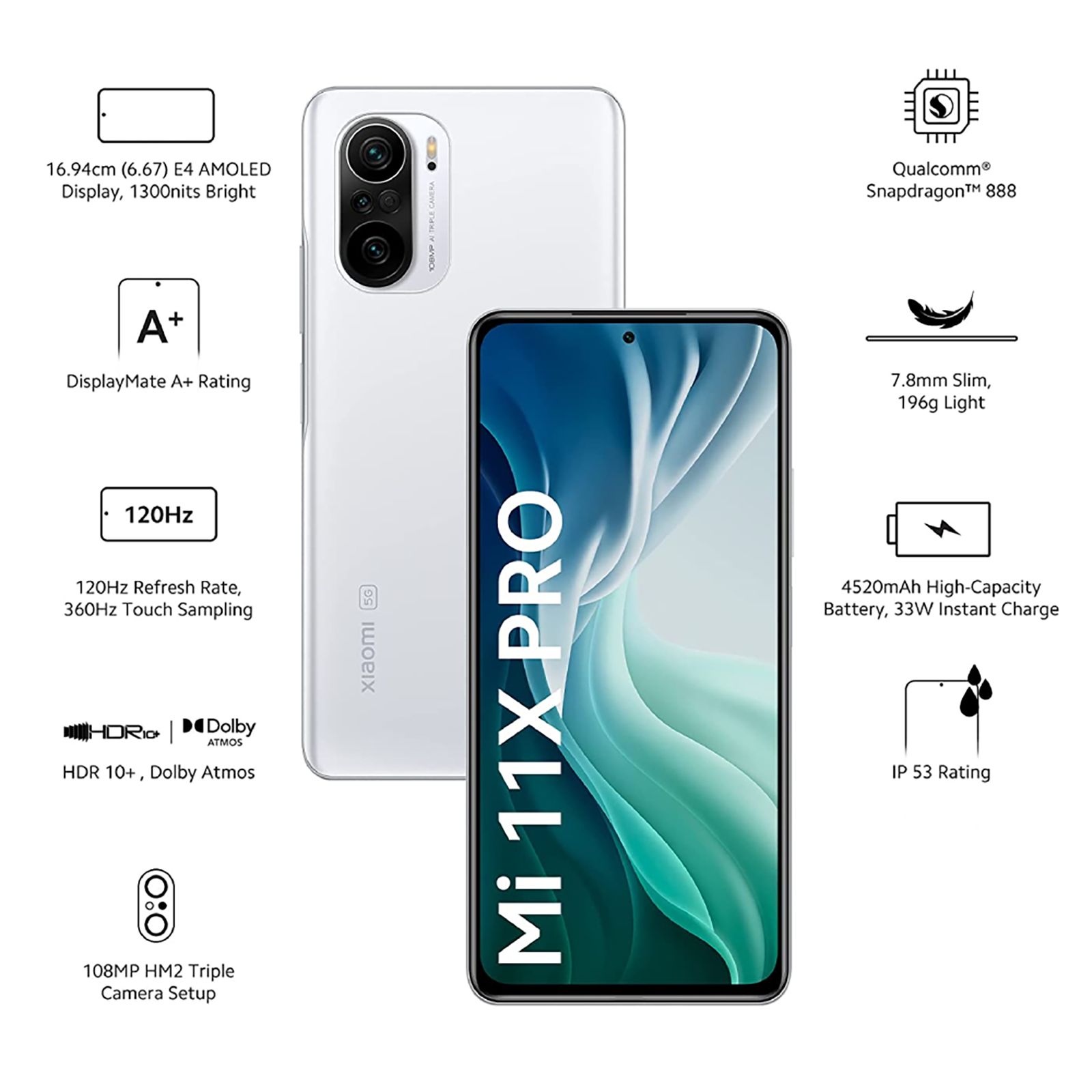 Xiaomi 11X Pro 5G (8GB RAM, 256GB, Lunar White) Xiaomi 11X Pro 5G (8GB RAM, 256GB, Lunar White)_12