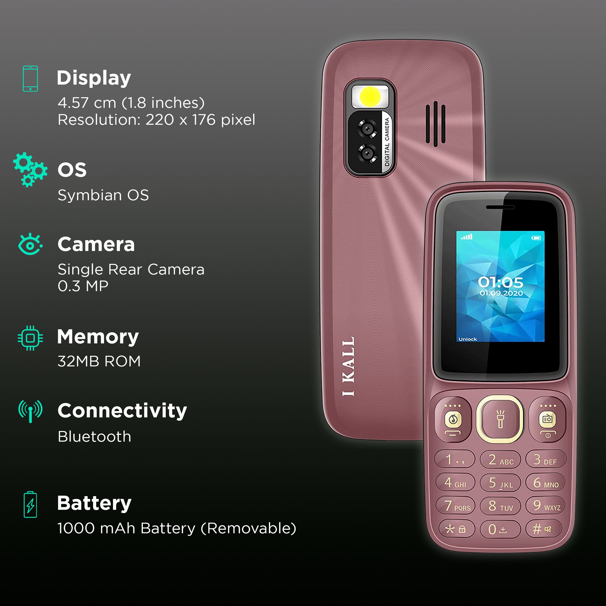 I KALL K777 (32MB, Dual SIM, Rear Camera, Red) I KALL K777 (32MB, Dual SIM, Rear Camera, Red)_2