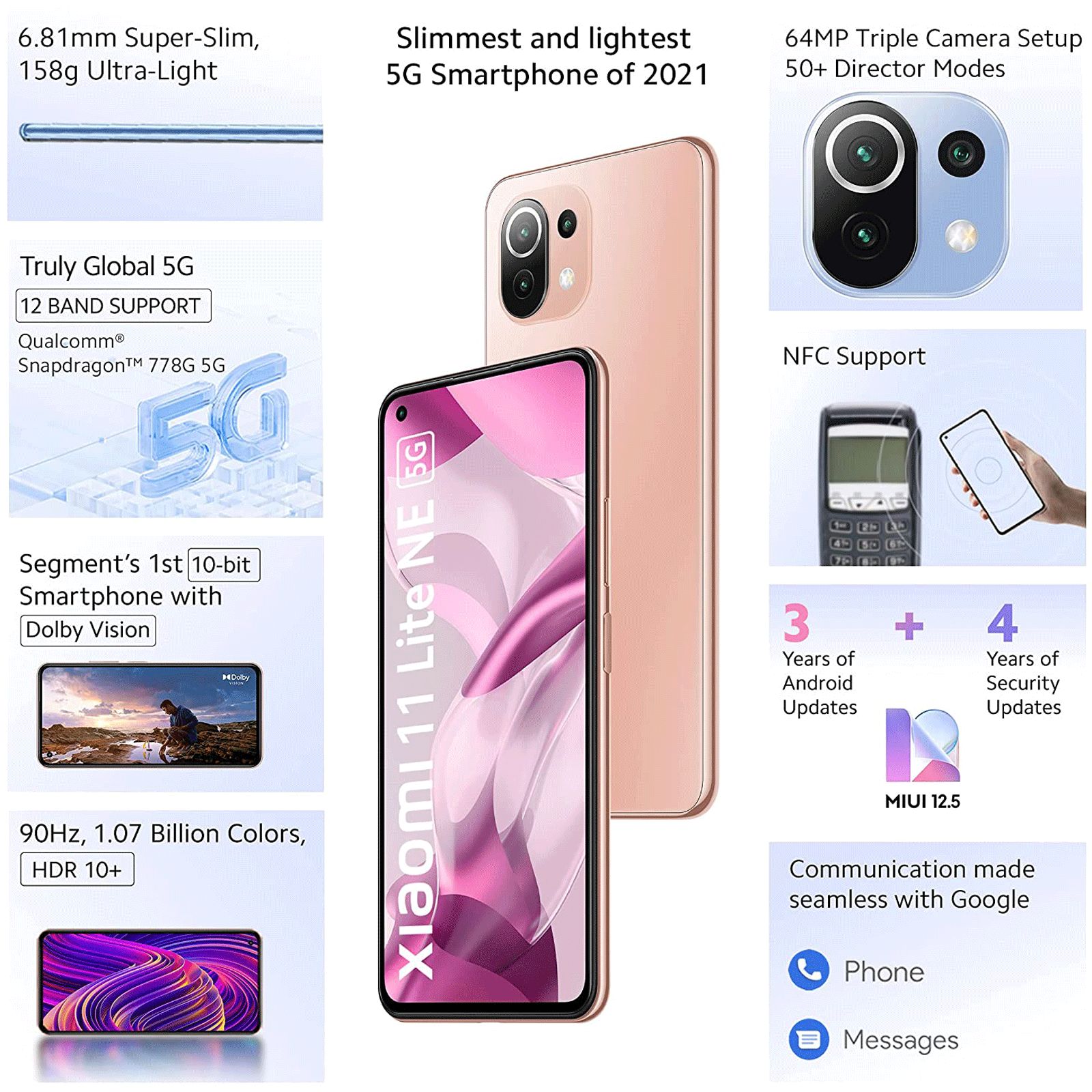Xiaomi 11 Lite NE 5G (6GB RAM, 128GB, Tuscany Coral) Xiaomi 11 Lite NE 5G (6GB RAM, 128GB, Tuscany Coral)_8