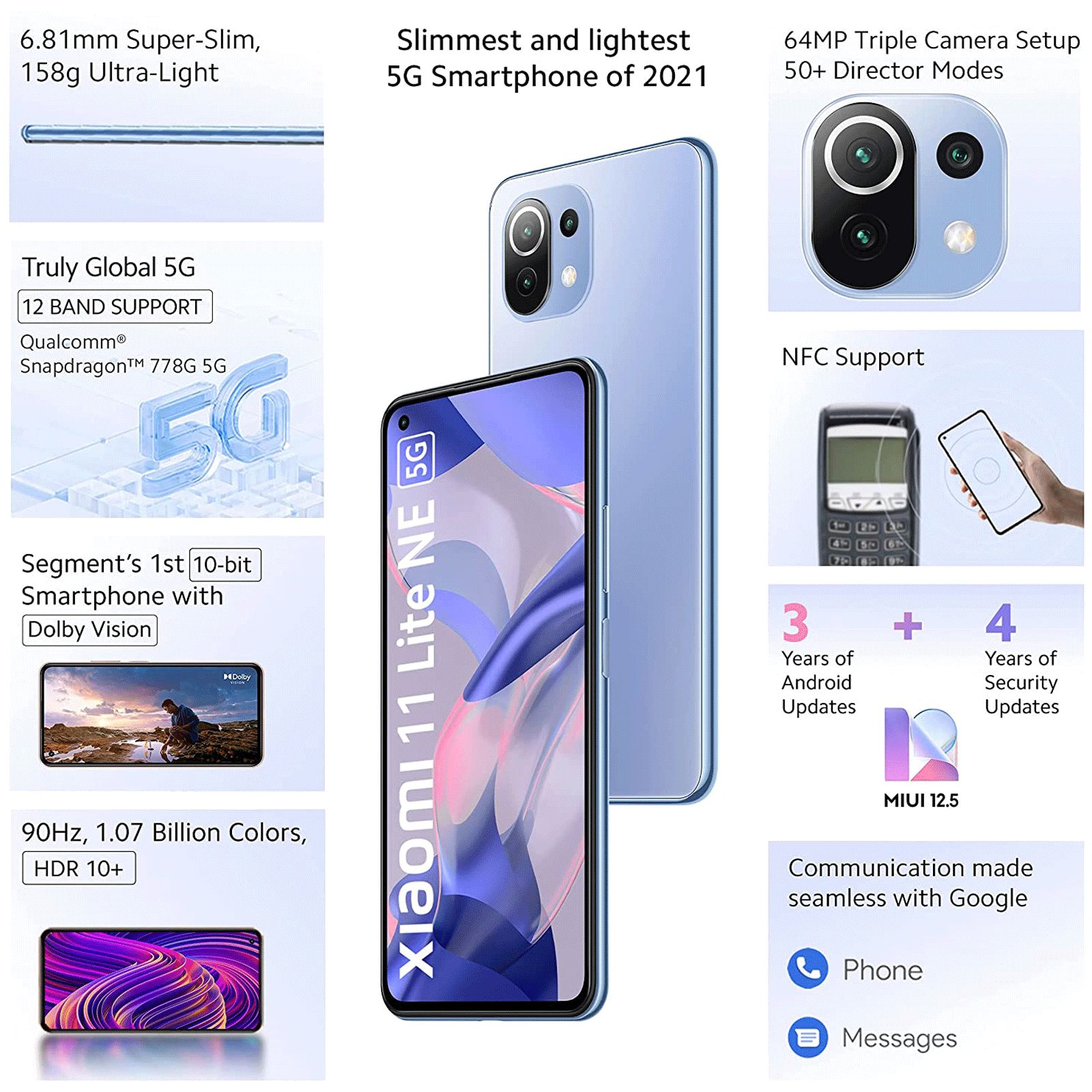 Xiaomi 11 Lite NE 5G (8GB RAM, 128GB, Jazz Blue) Xiaomi 11 Lite NE 5G (8GB RAM, 128GB, Jazz Blue)_8