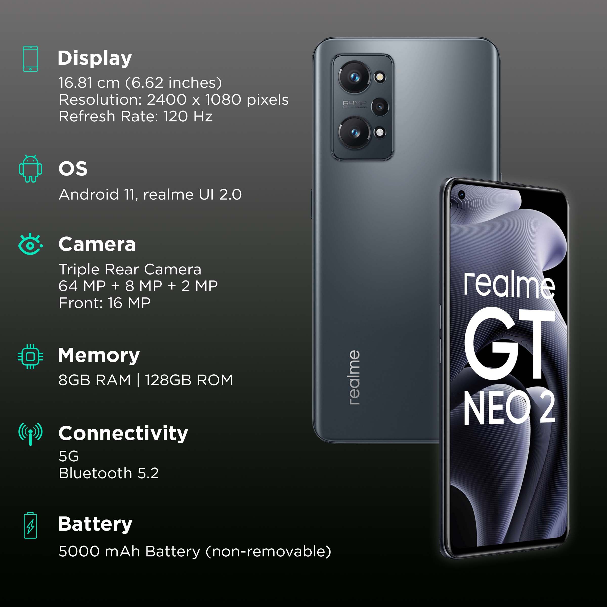 realme GT Neo 2 5G (8GB RAM, 128GB, Neo Black) realme GT Neo 2 5G (8GB RAM, 128GB, Neo Black)_3