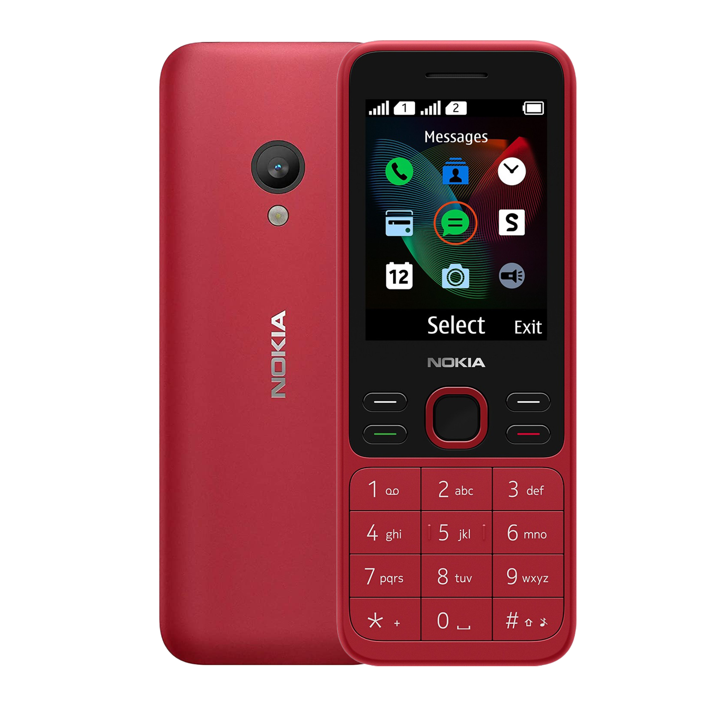 NOKIA 150 12GMNR21A01 (4MB, Dual SIM, Rear Camera, Red) NOKIA 150 12GMNR21A01 (4MB, Dual SIM, Rear Camera, Red)_1