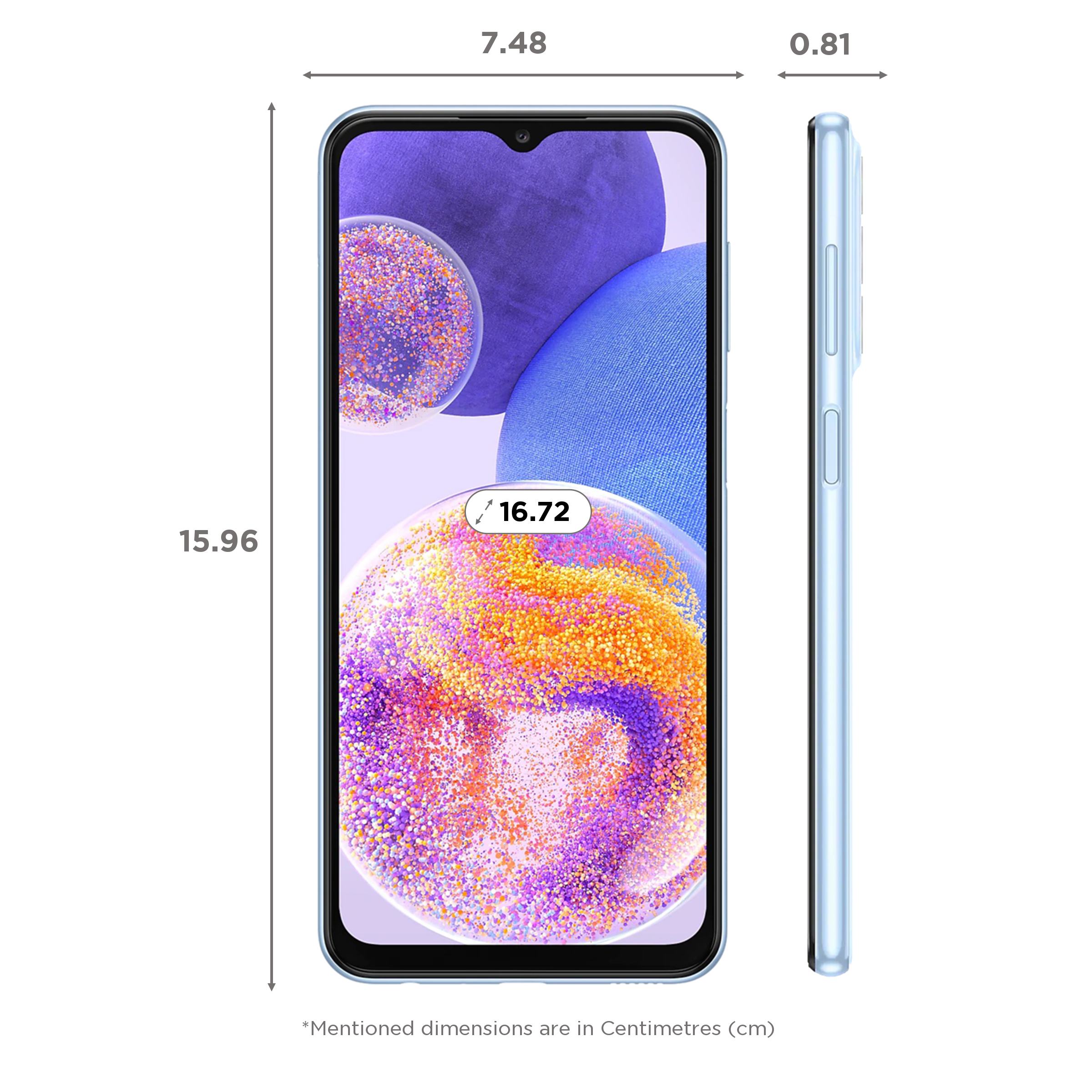 SAMSUNG Galaxy A23 (8GB RAM, 128GB, Light Blue)_2