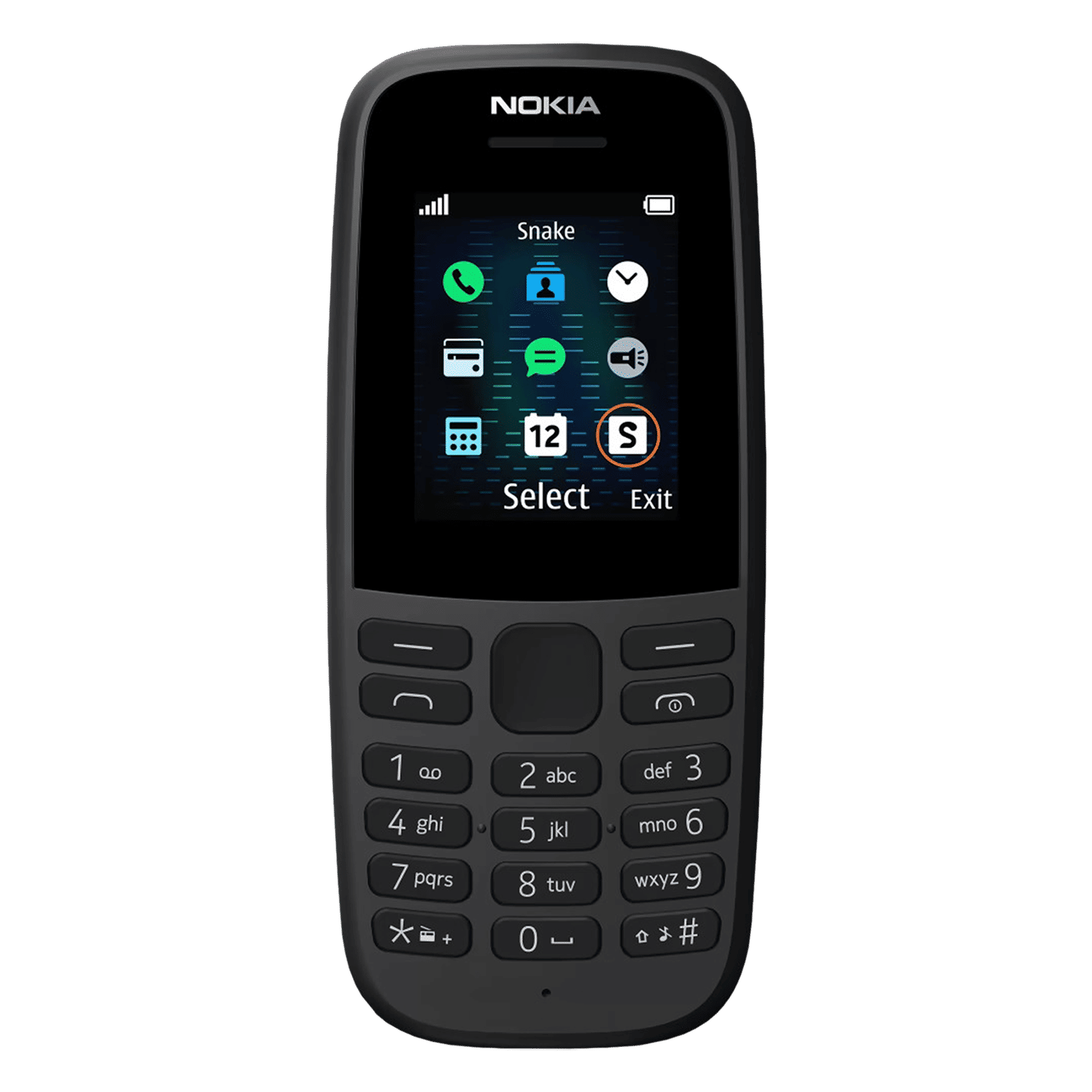 NOKIA 105 12ASTB21A01 (4MB, Dual SIM, FM Radio, Charcoal Black) NOKIA 105 12ASTB21A01 (4MB, Dual SIM, FM Radio, Charcoal Black)_5