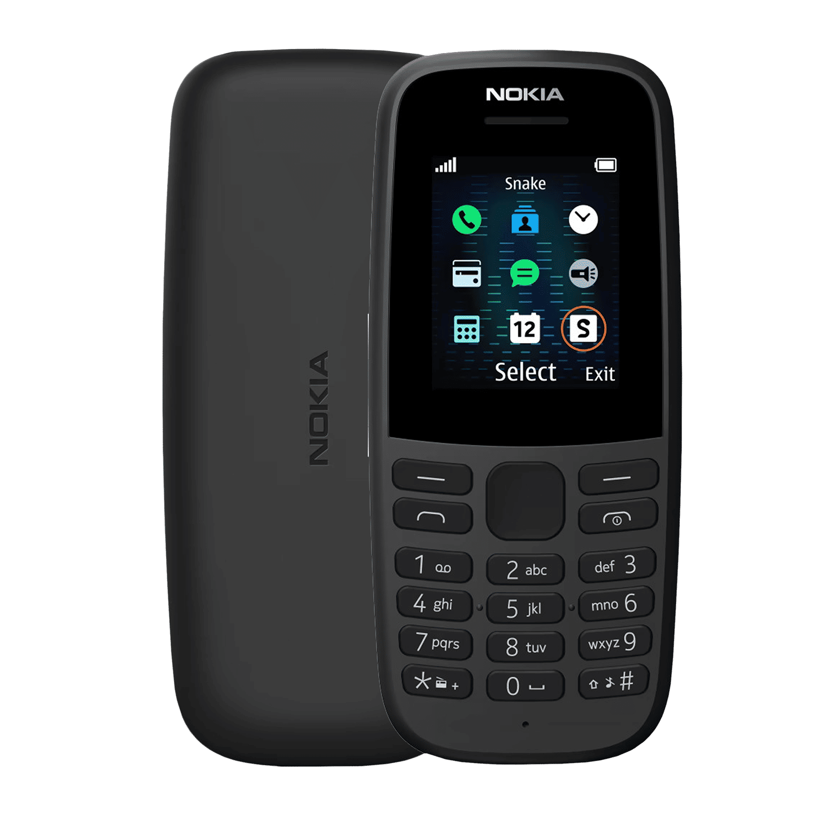 NOKIA 105 12ASTB21A02 (4MB, 800 mAh Battery, FM Radio, Black) NOKIA 105 12ASTB21A02 (4MB, 800 mAh Battery, FM Radio, Black)_1