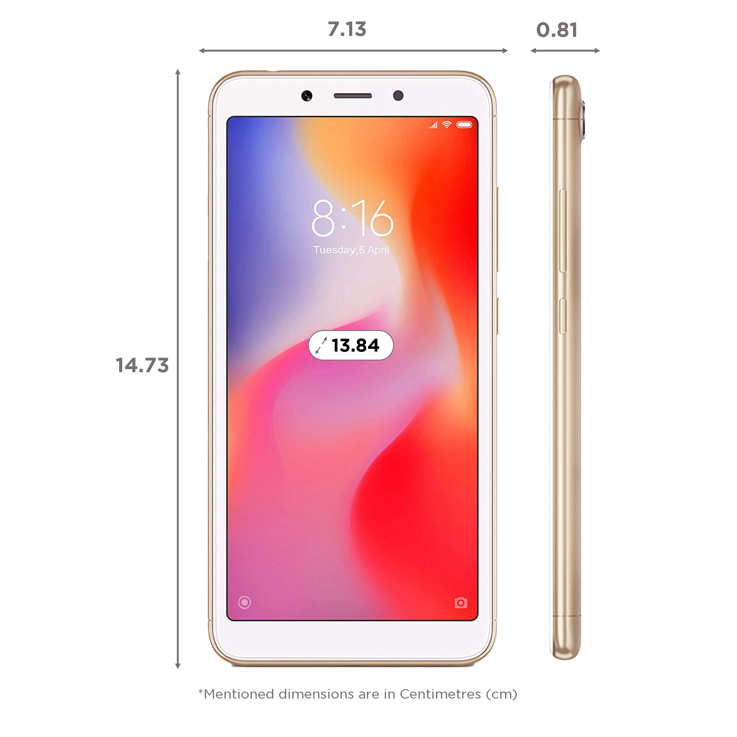 Refurbished Redmi 6A (2GB RAM, 16GB, Gold)_2