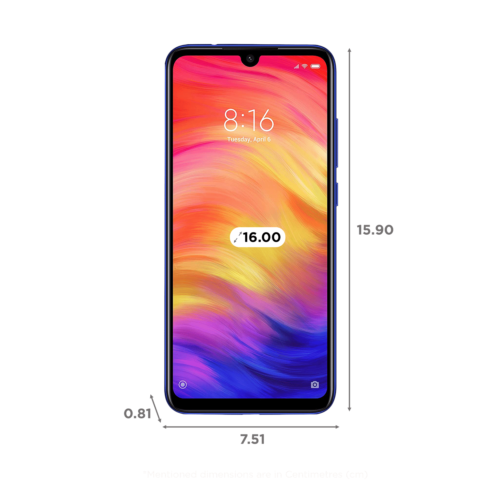Refurbished Redmi Note 7 Pro (4GB RAM, 64GB, Neptune Blue)_2