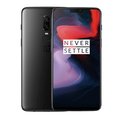 Refurbished OnePlus 6 (6GB RAM, 64GB, Mirror Black)