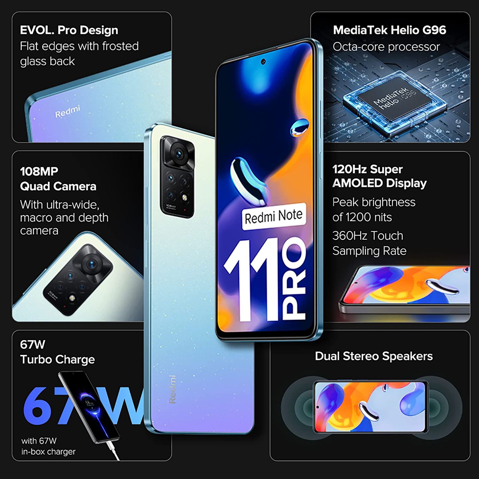 Redmi Note 11 Pro (8GB RAM, 128GB, Star Blue) Redmi Note 11 Pro (8GB RAM, 128GB, Star Blue)_12