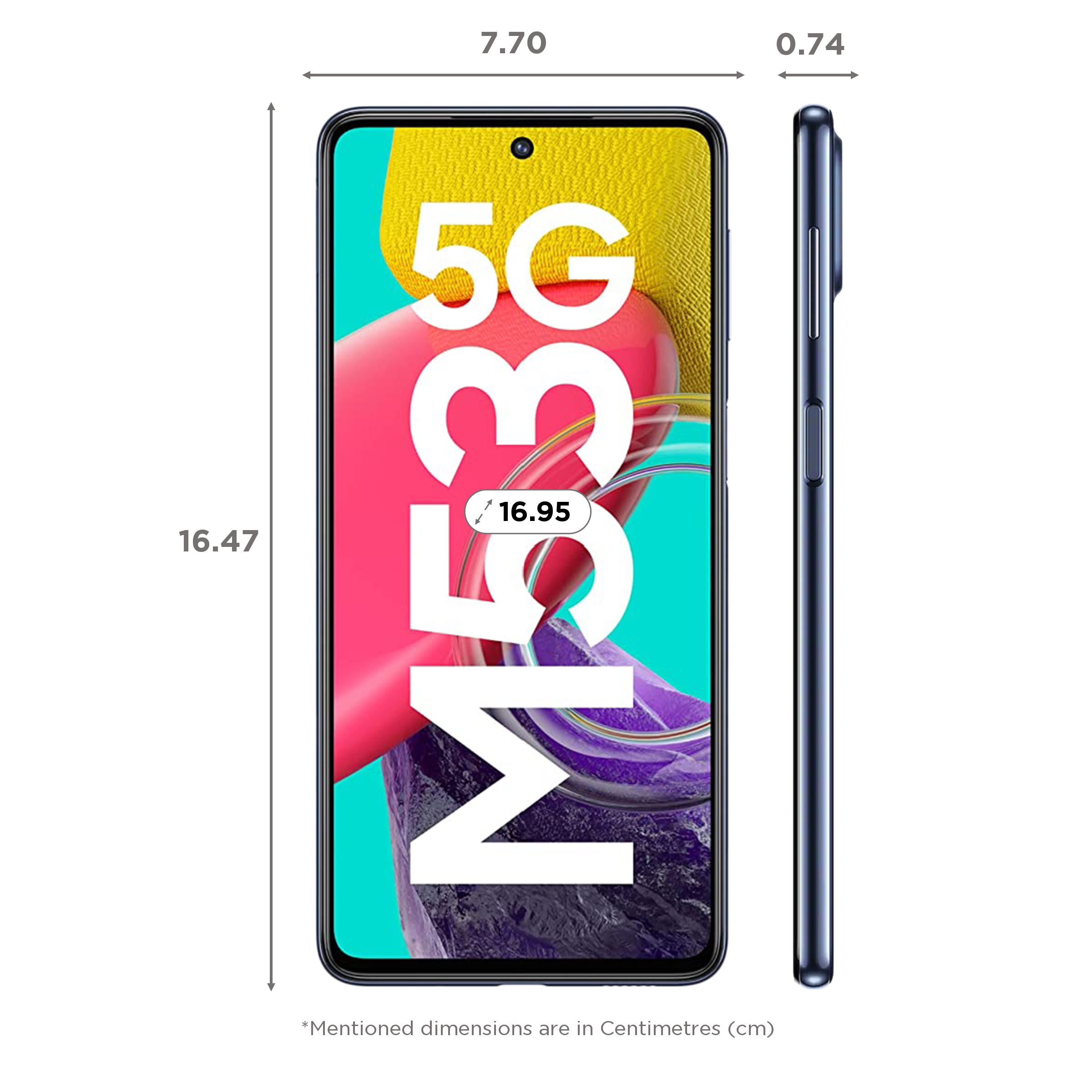 SAMSUNG Galaxy M53 5G (8GB RAM, 128GB, Blue) SAMSUNG Galaxy M53 5G (8GB RAM, 128GB, Blue)_2