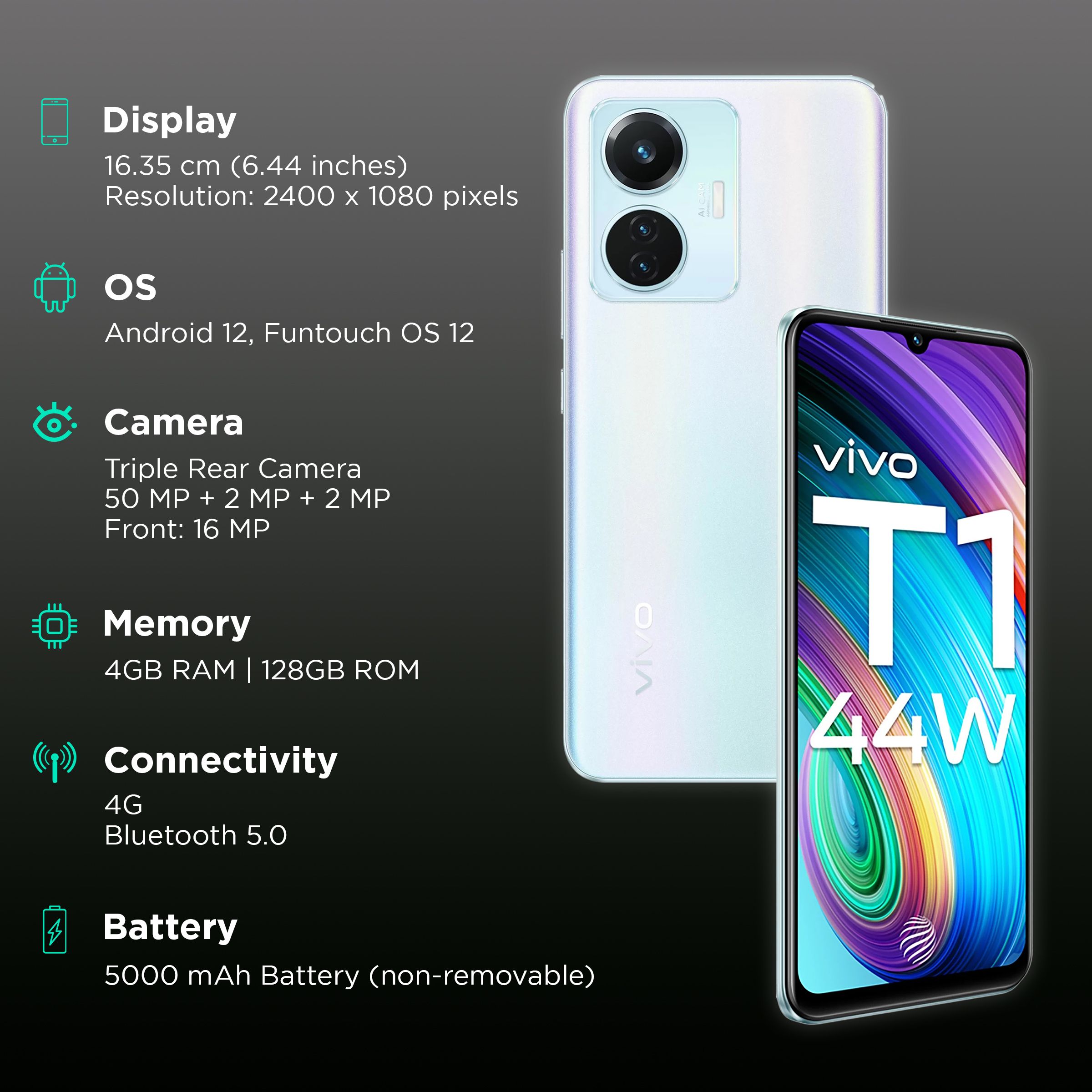vivo T1 (4GB RAM, 128GB, Ice Dawn) vivo T1 (4GB RAM, 128GB, Ice Dawn)_3