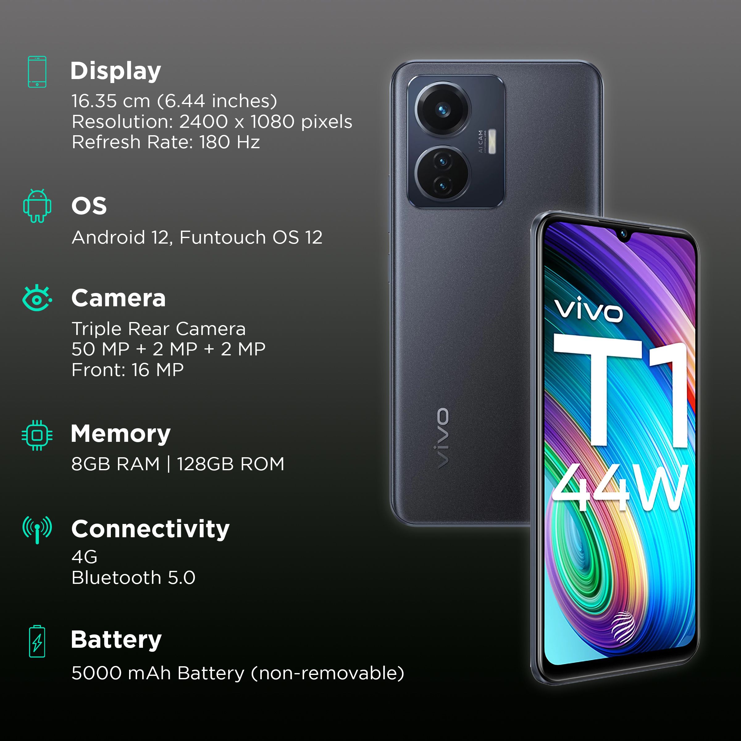 vivo T1 (8GB RAM, 128GB, Midnight Galaxy) vivo T1 (8GB RAM, 128GB, Midnight Galaxy)_3