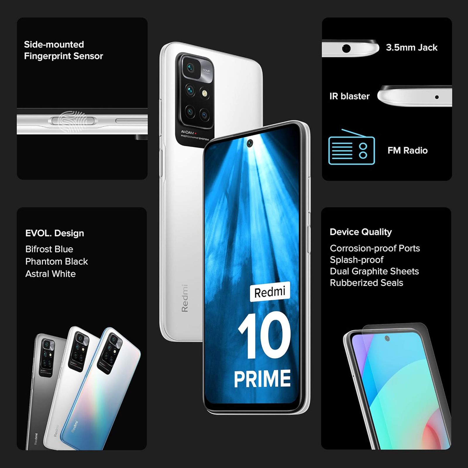 Redmi 10 Prime 2022 (4GB RAM, 64GB, Astral White) Redmi 10 Prime 2022 (4GB RAM, 64GB, Astral White)_10
