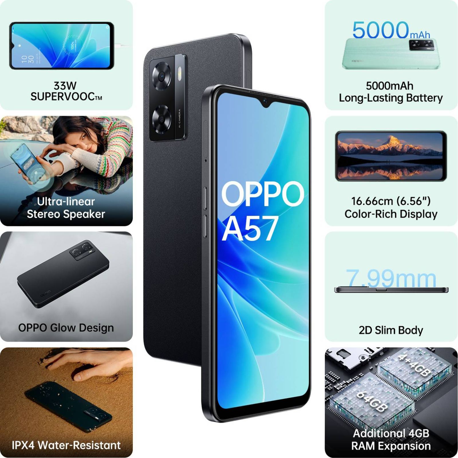 OPPO A57 (4GB RAM, 64GB, Glowing Black)_10