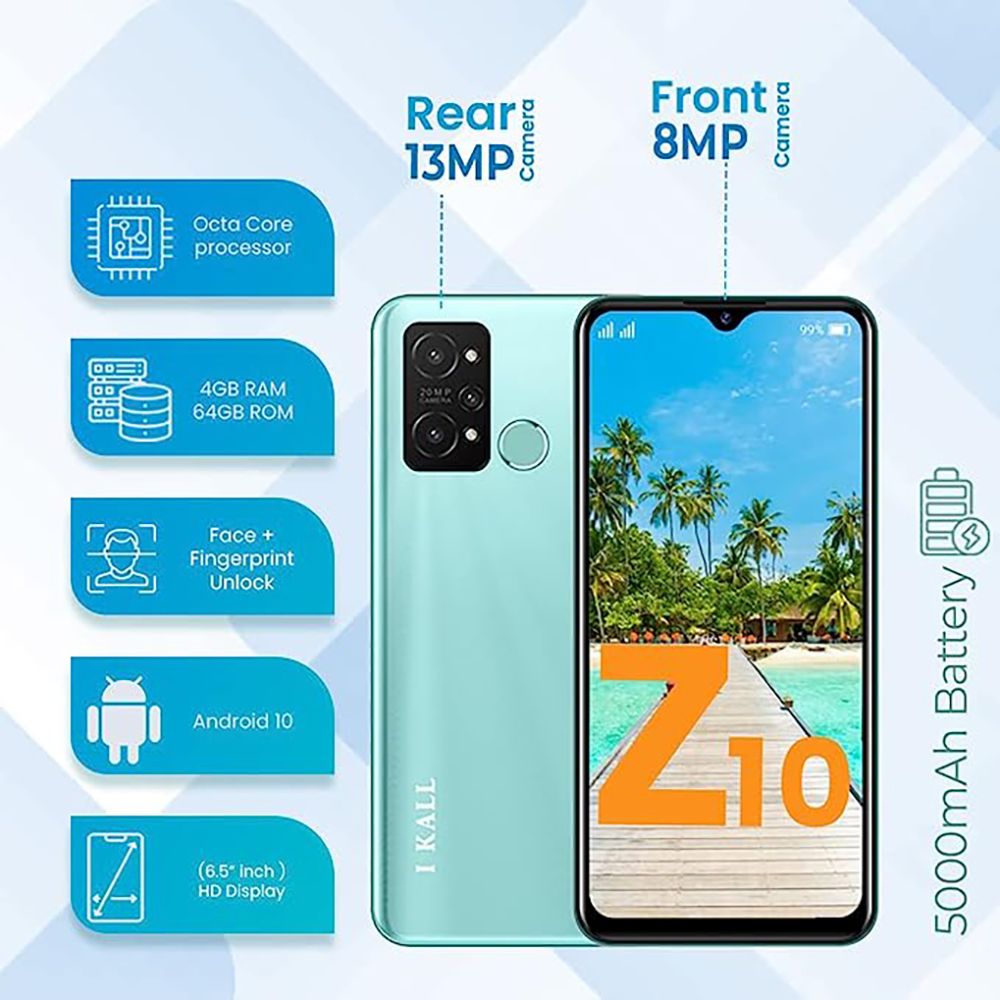 I KALL Z10 (4GB RAM, 64GB, Cyan) I KALL Z10 (4GB RAM, 64GB, Cyan)_8