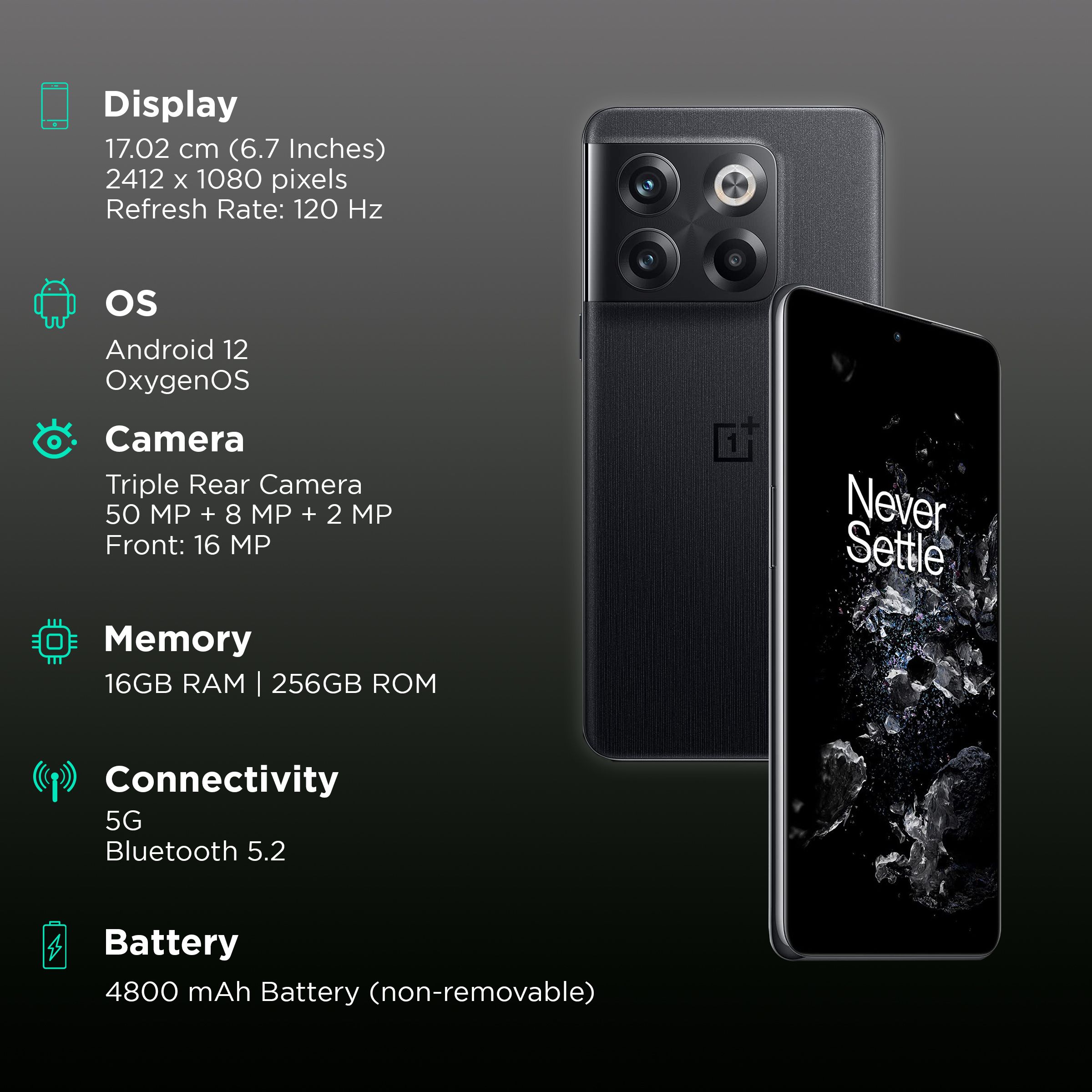 OnePlus 10T 5G (16GB RAM, 256GB, Moonstone Black) OnePlus 10T 5G (16GB RAM, 256GB, Moonstone Black)_3