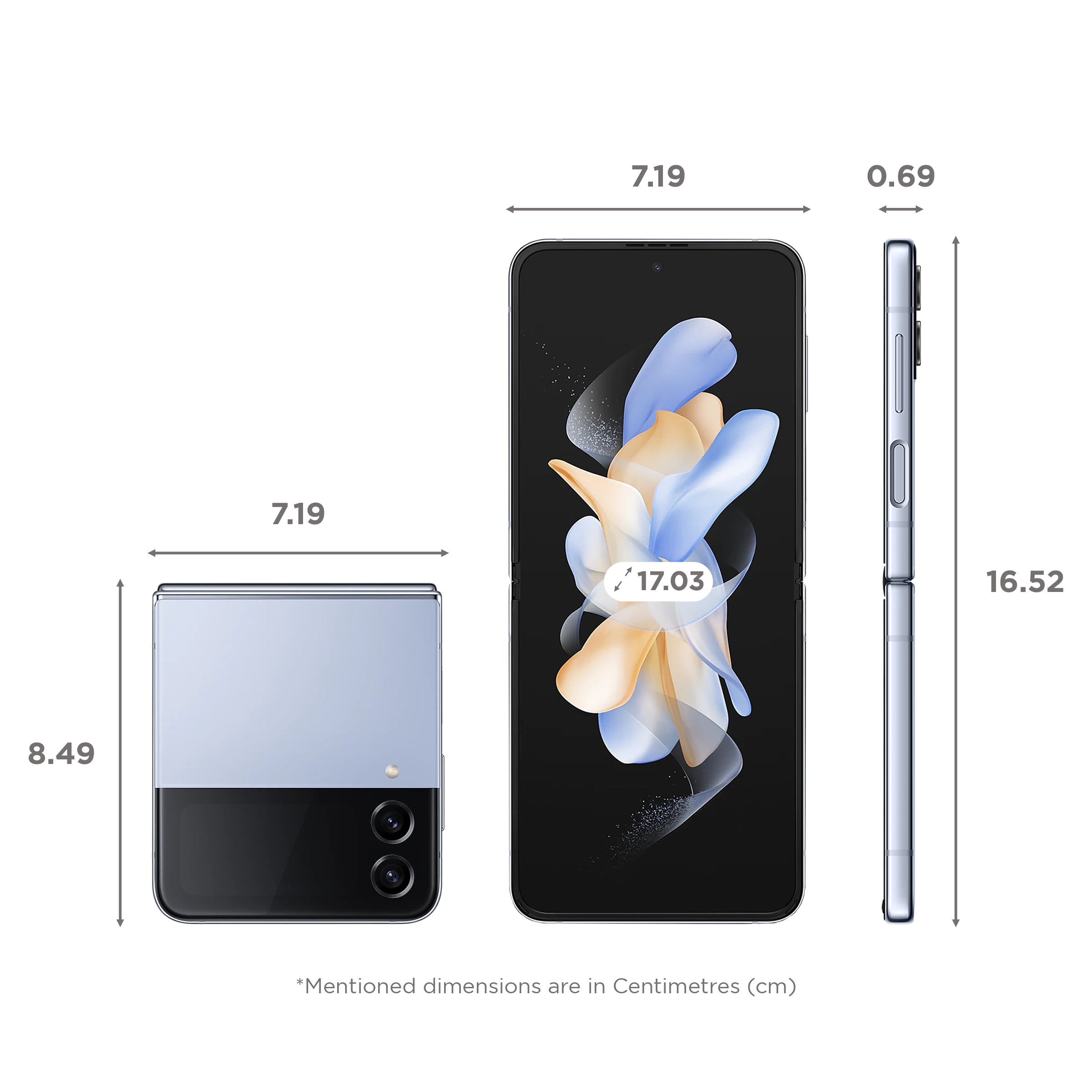 SAMSUNG Galaxy Z Flip4 5G (8GB RAM, 256GB, Blue) SAMSUNG Galaxy Z Flip4 5G (8GB RAM, 256GB, Blue)_2