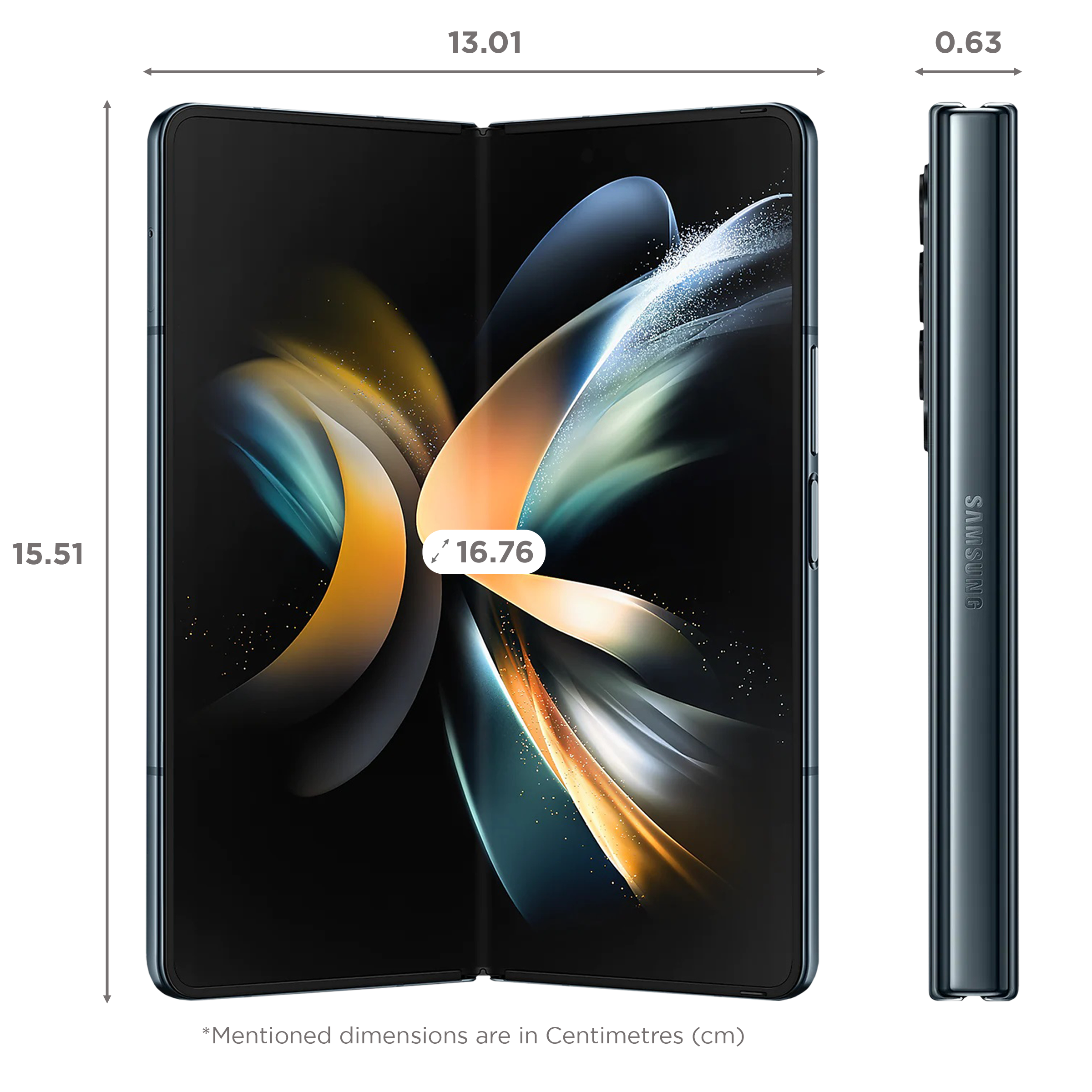 SAMSUNG Galaxy Z Fold4 5G (12GB RAM, 512GB, Gray Green)_2