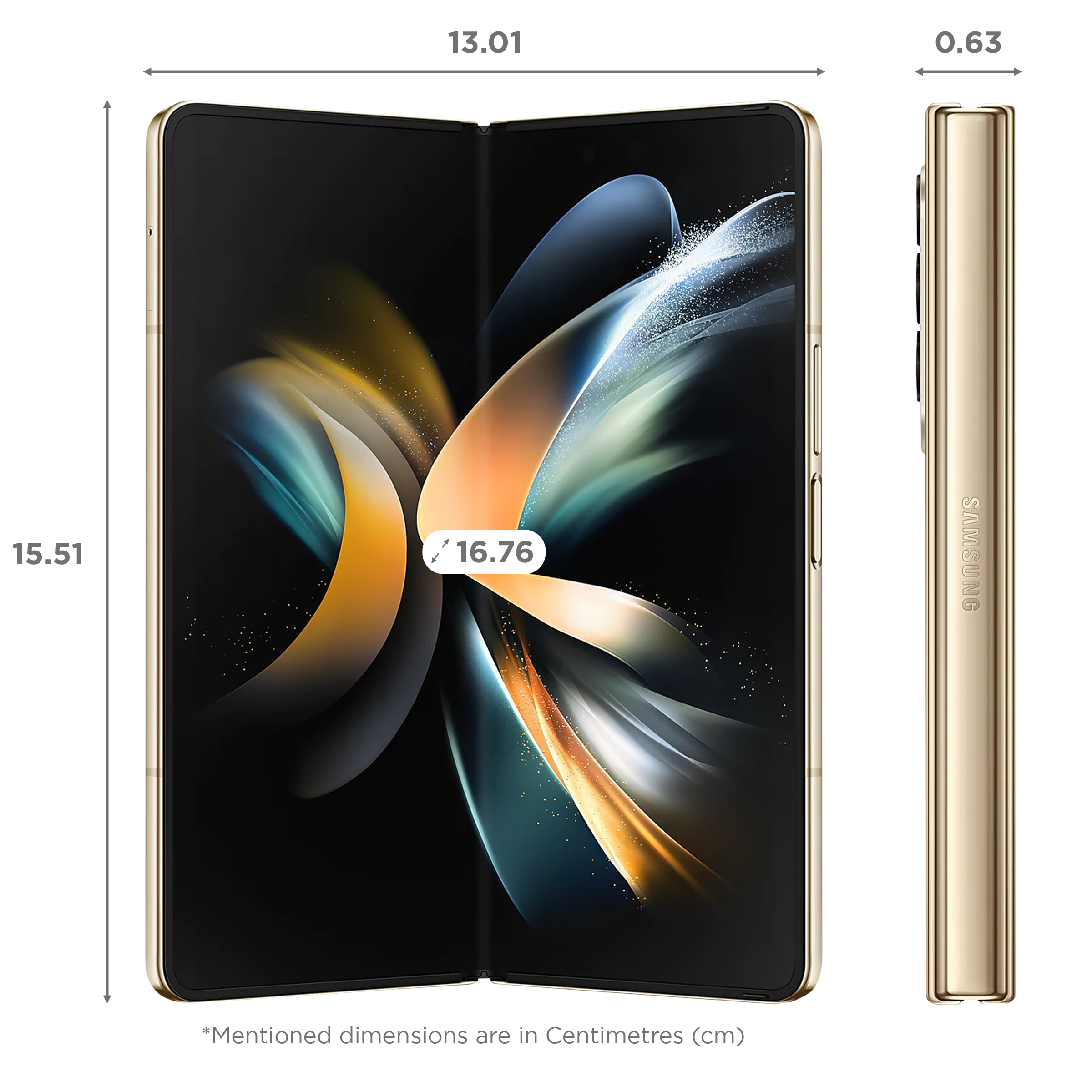 SAMSUNG Galaxy Z Fold4 5G (12GB RAM, 512GB, Beige)_2