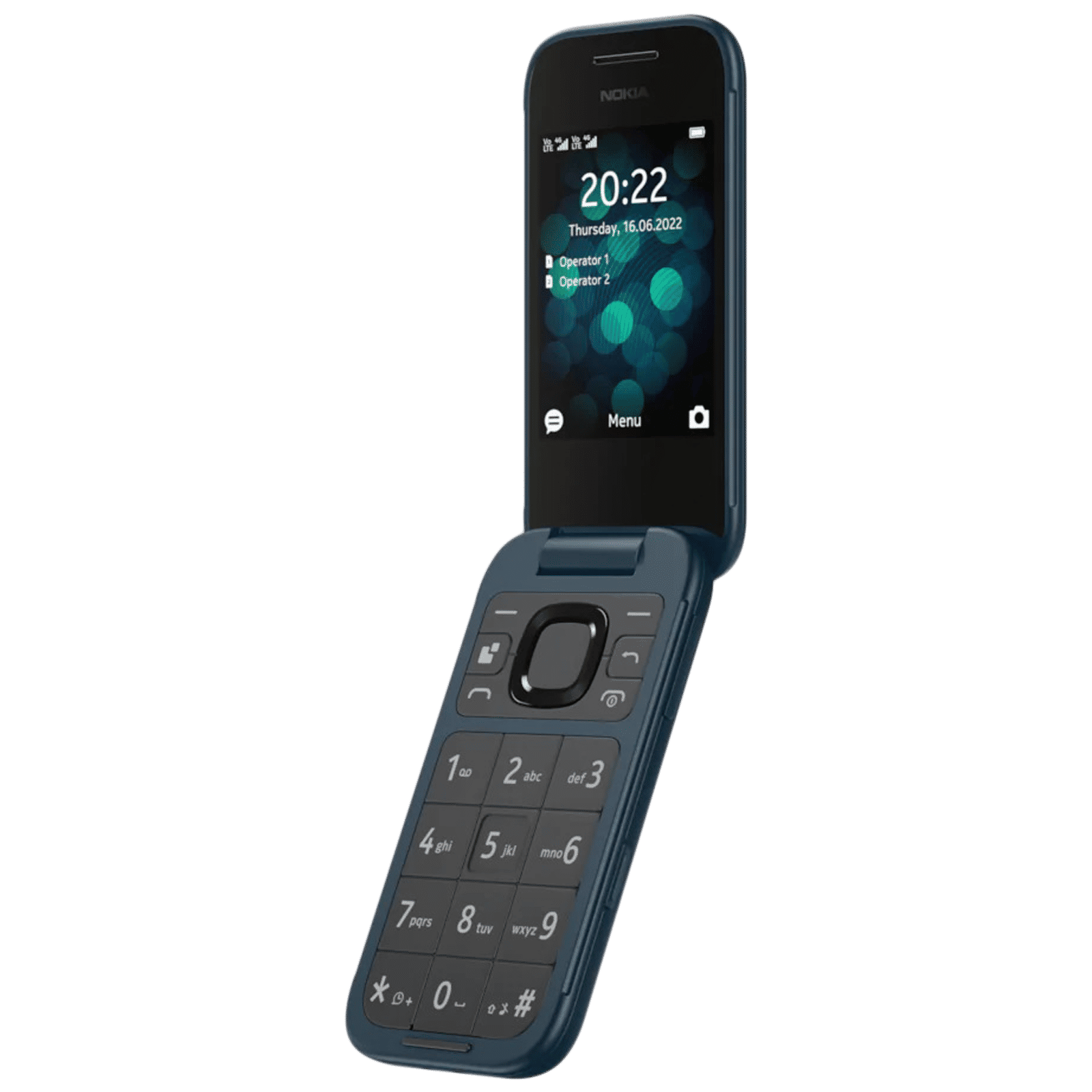 NOKIA 2660 Flip (128MB, Dual SIM, Rear Camera, Blue)_6