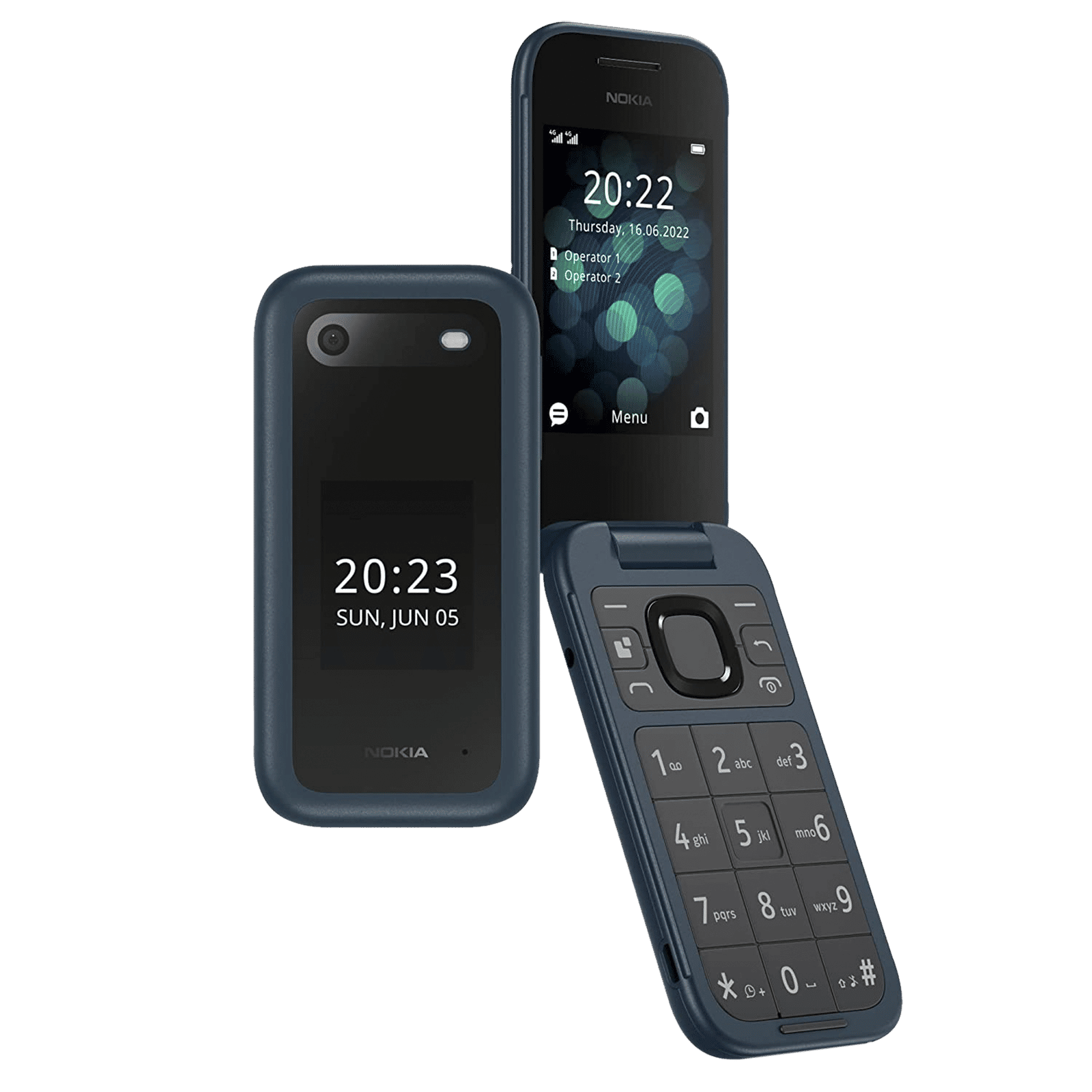 NOKIA 2660 Flip (128MB, Dual SIM, Rear Camera, Blue)_7