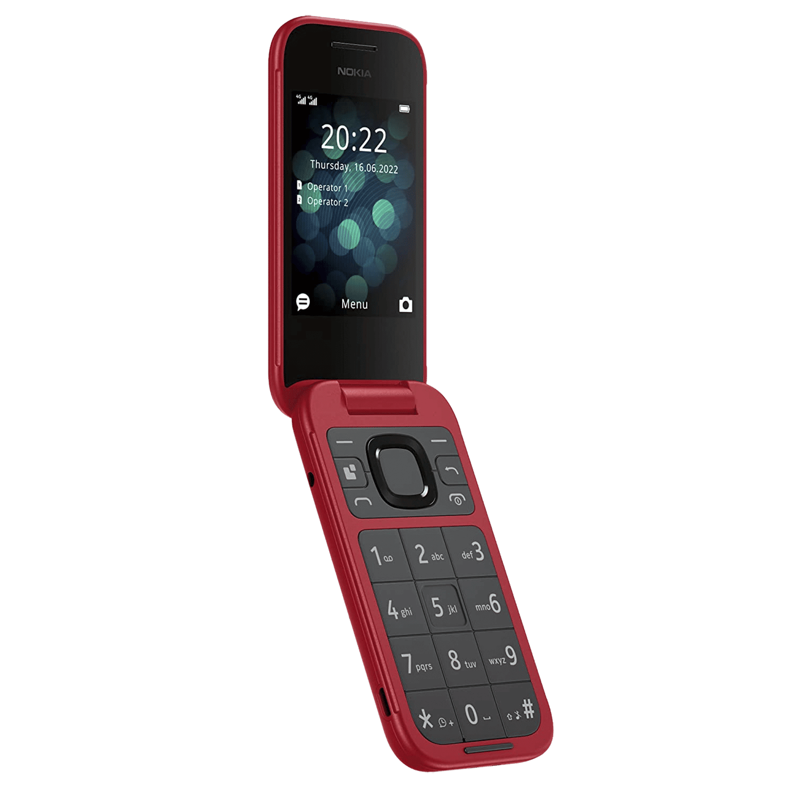 NOKIA 2660 Flip (128MB, Dual SIM, Rear Camera, Red) NOKIA 2660 Flip (128MB, Dual SIM, Rear Camera, Red)_1