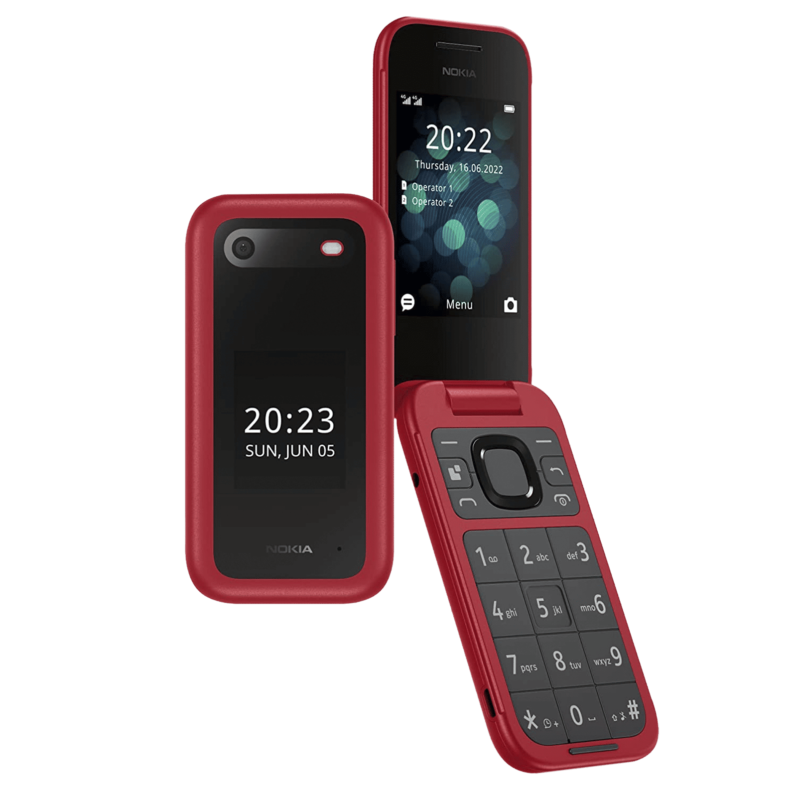 NOKIA 2660 Flip (128MB, Dual SIM, Rear Camera, Red) NOKIA 2660 Flip (128MB, Dual SIM, Rear Camera, Red)_8