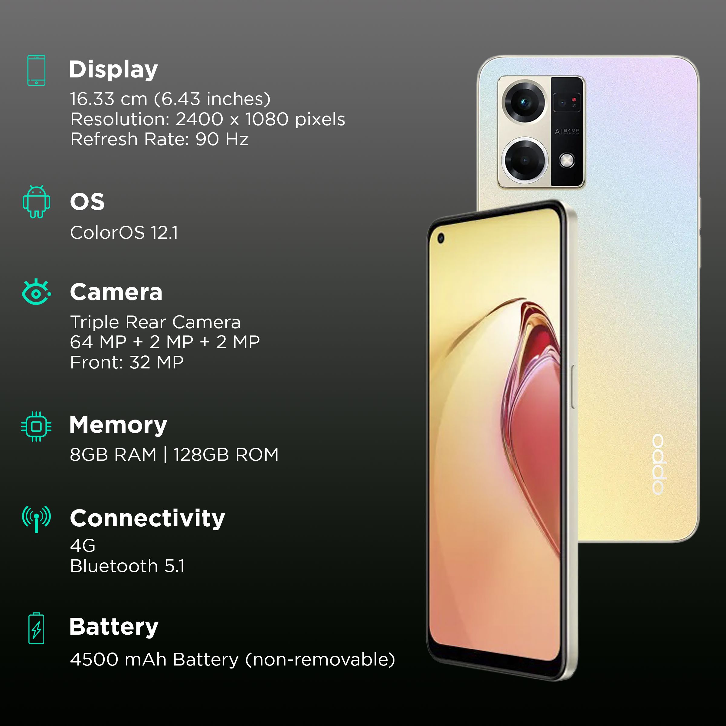 OPPO F21s Pro (8GB RAM, 128GB, Dawnlight Gold)_3