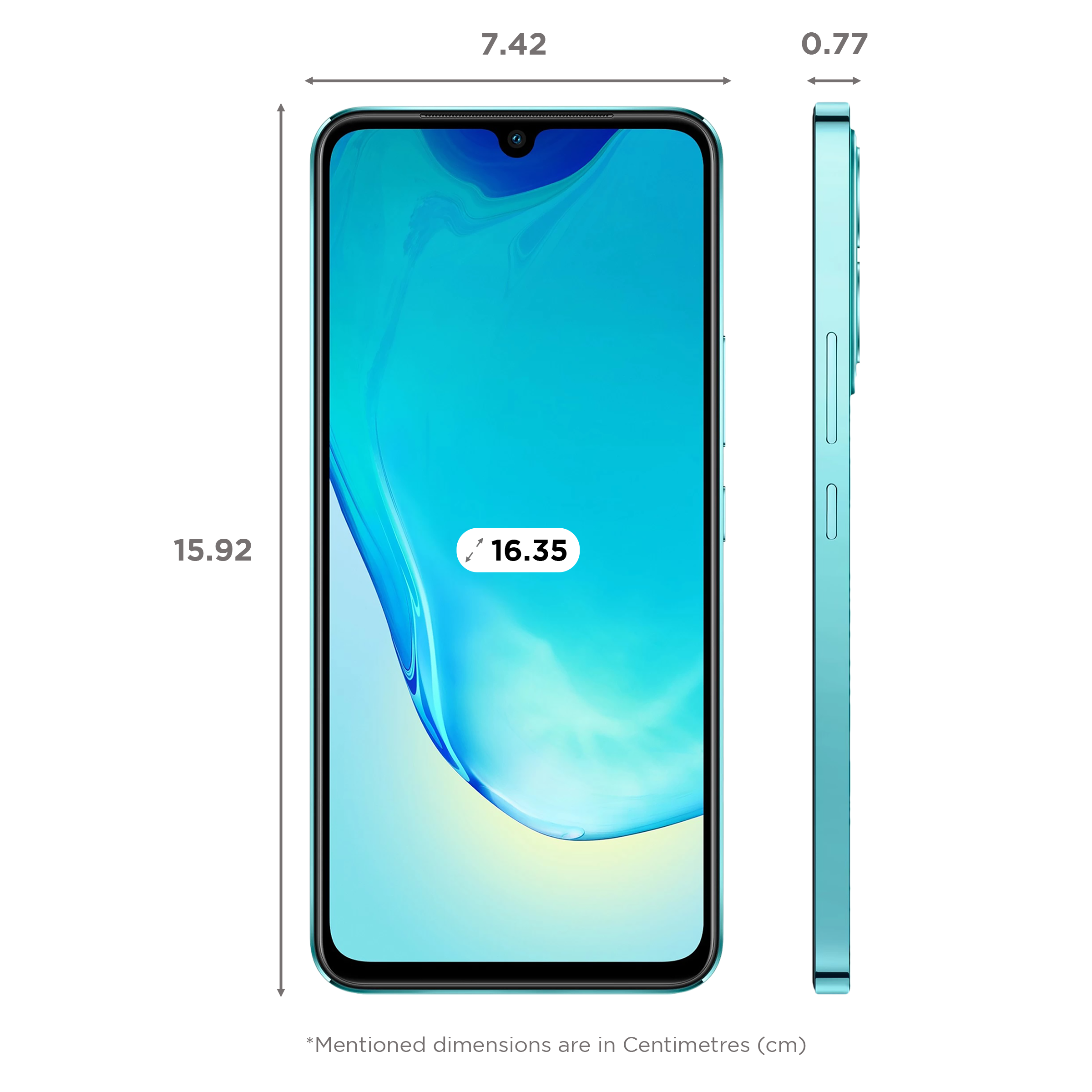 vivo V25 5G (8GB RAM, 128GB, Surfing Blue)_2