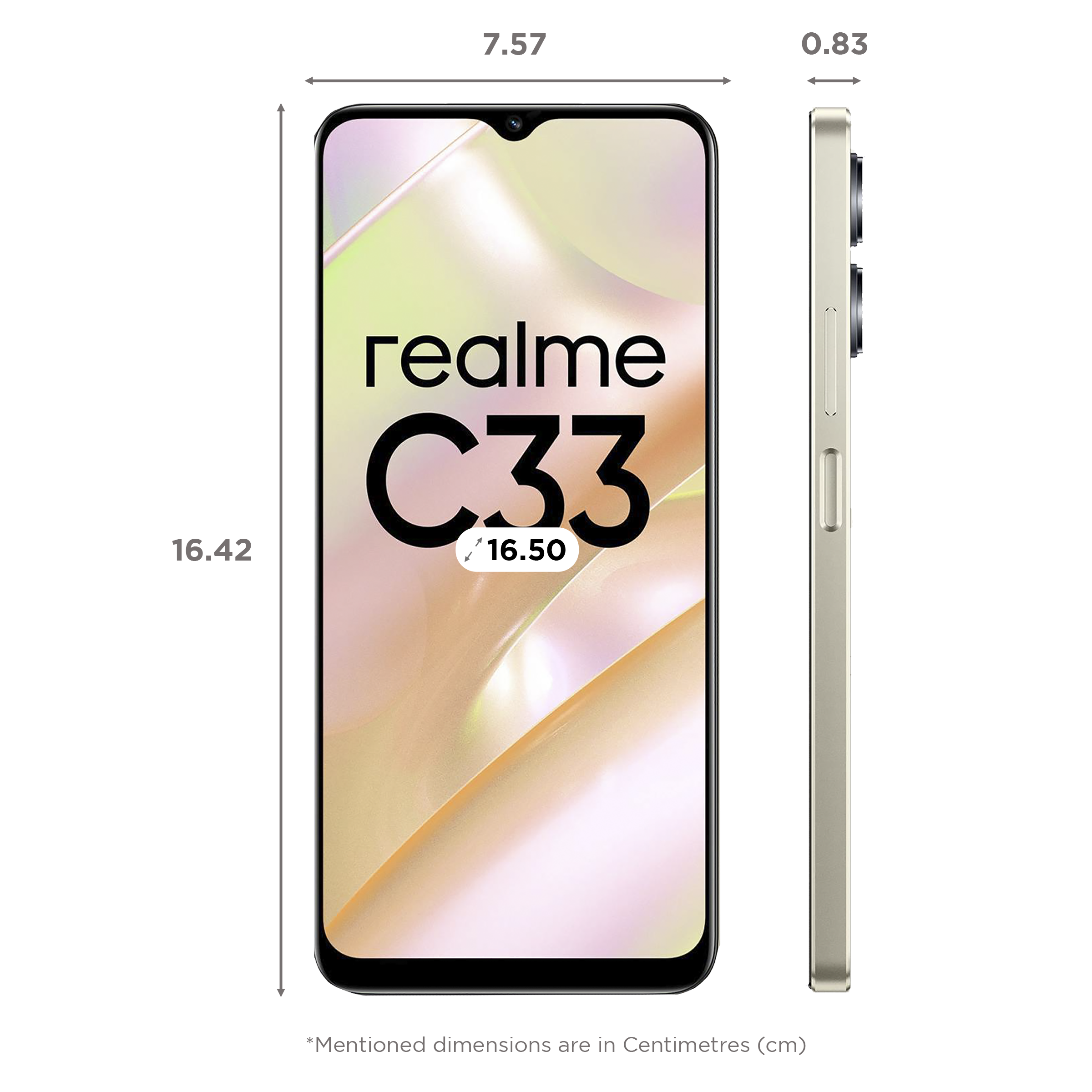 realme C33 (4GB RAM, 64GB, Sandy Gold) realme C33 (4GB RAM, 64GB, Sandy Gold)_2