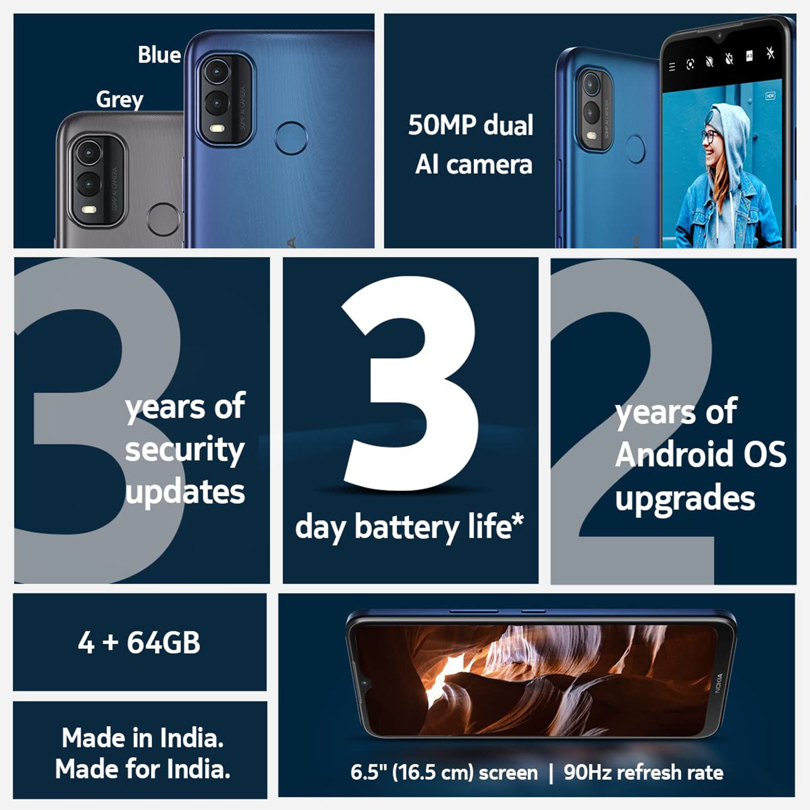NOKIA G11 (4GB RAM, 64GB, Lake Blue)_7