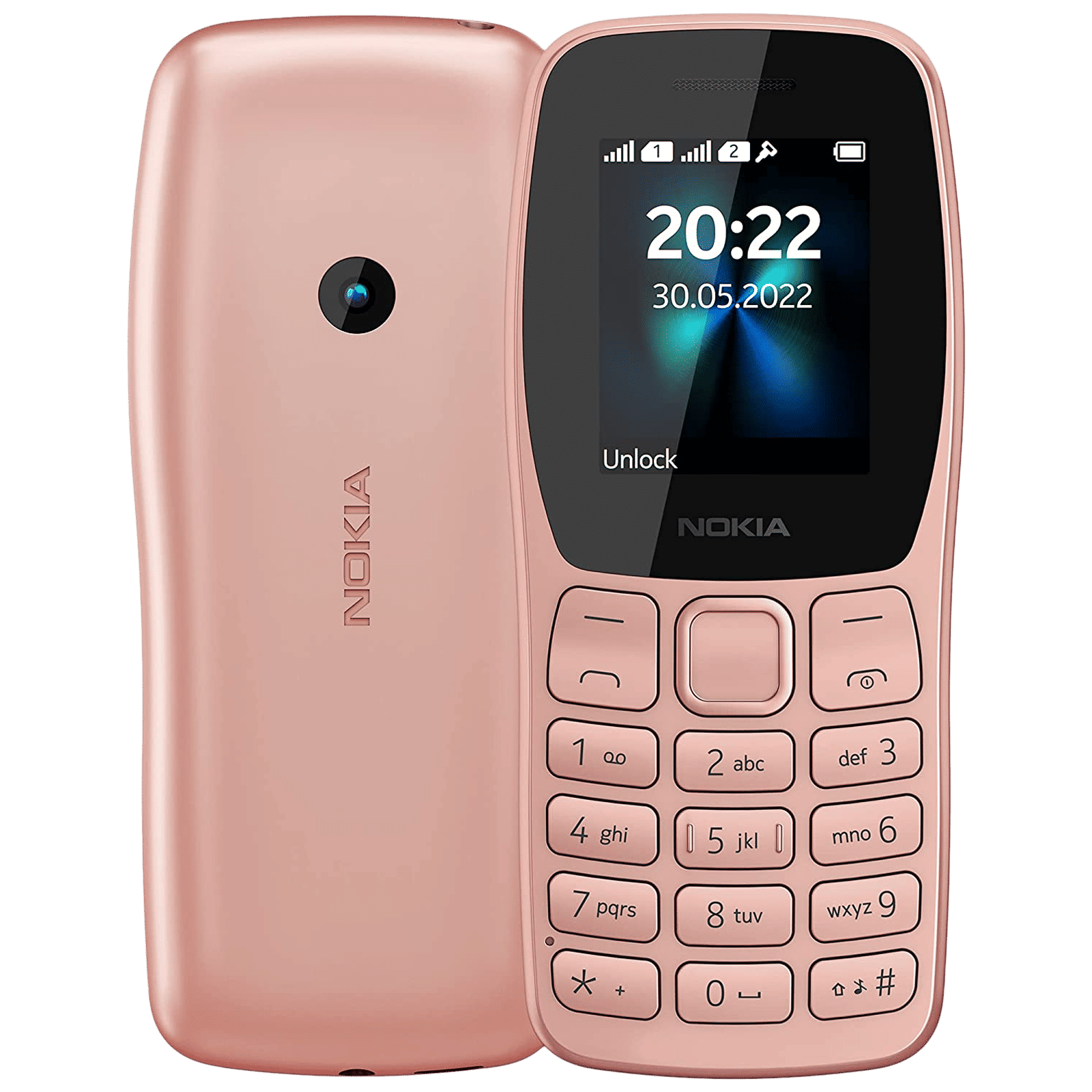 NOKIA 110 (4MB, Dual SIM, Rear Camera, Rose Gold)_1
