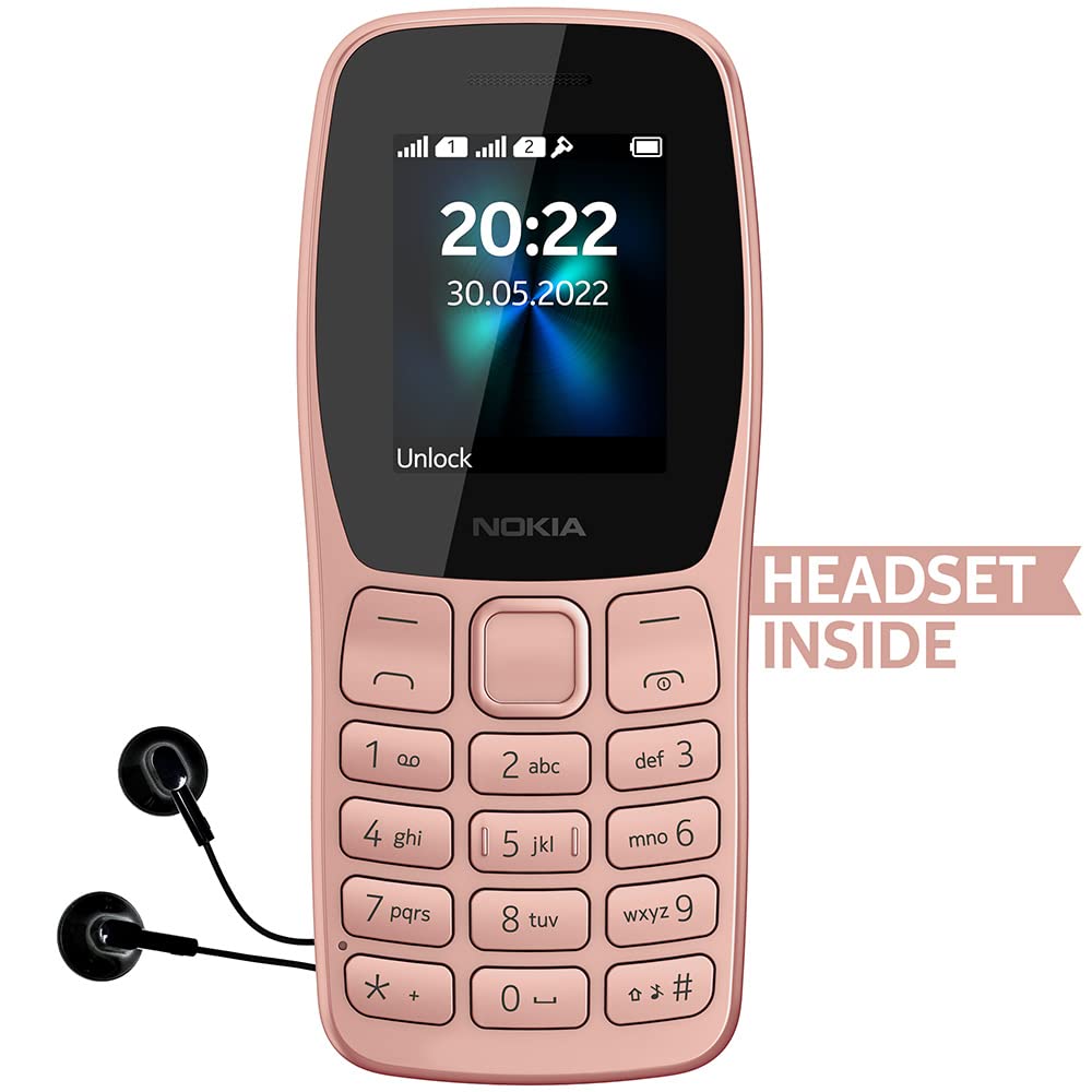 NOKIA 110 (4MB, Dual SIM, Rear Camera, Rose Gold)_10