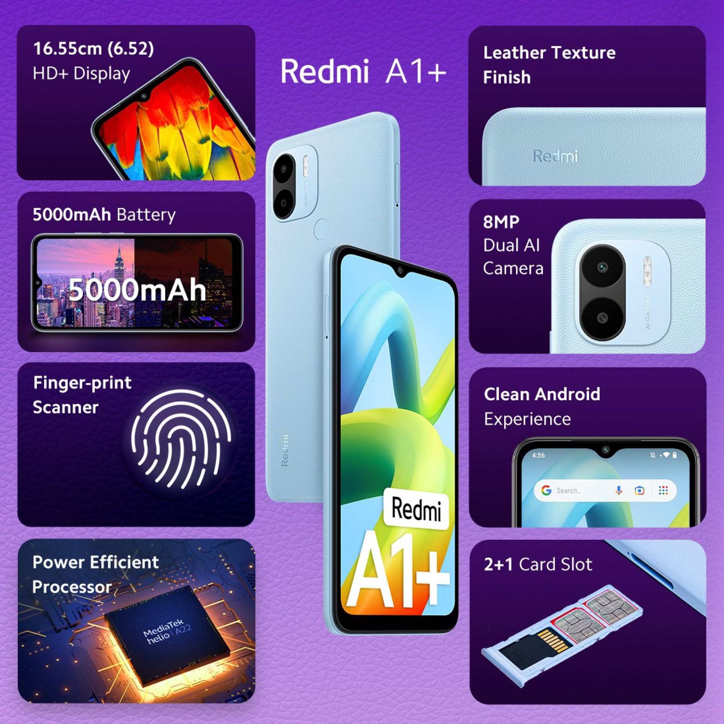 Redmi A1+ (2GB RAM, 32GB, Light Blue) Redmi A1+ (2GB RAM, 32GB, Light Blue)_9