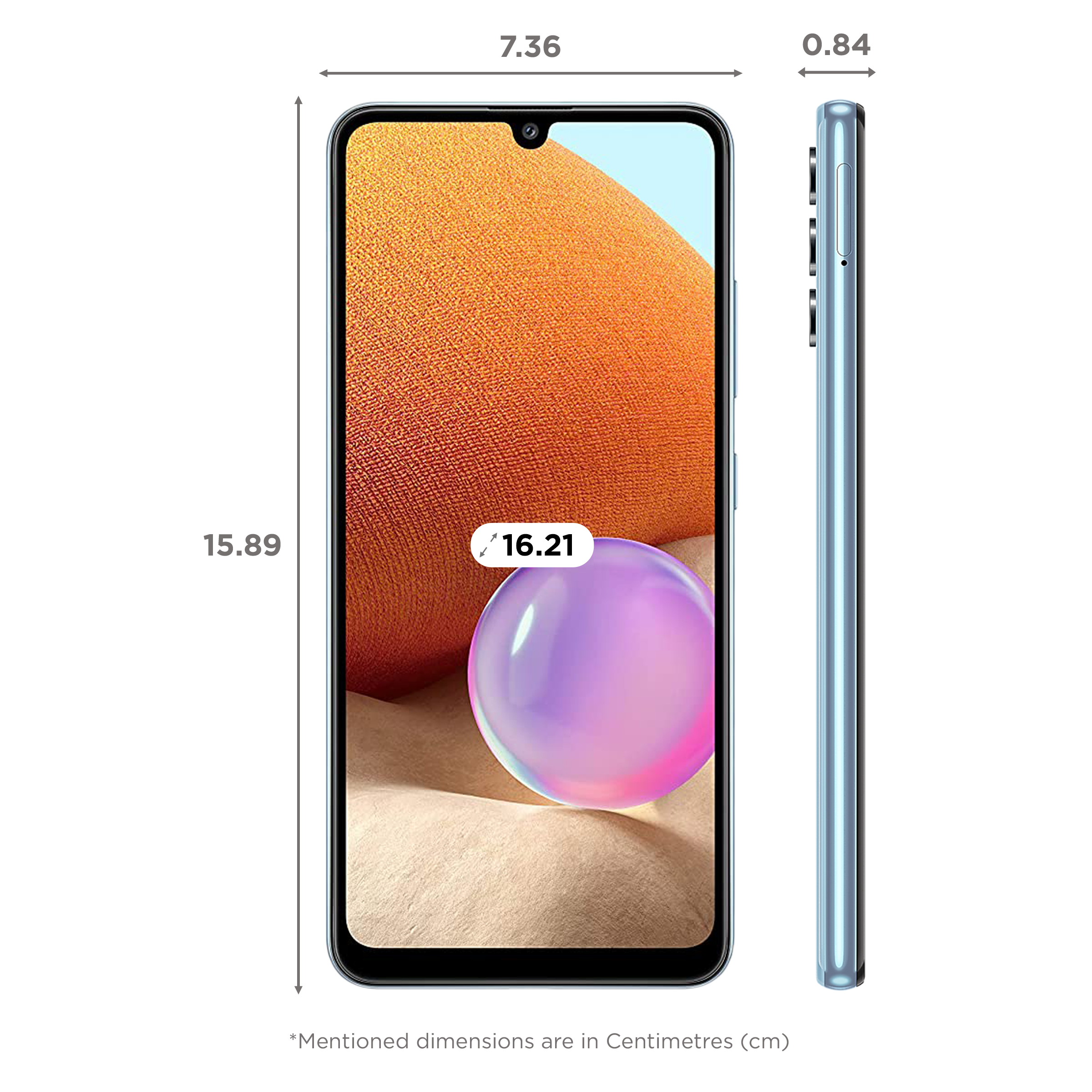 SAMSUNG Galaxy A32 (6GB RAM, 128GB, Awesome Blue)_2
