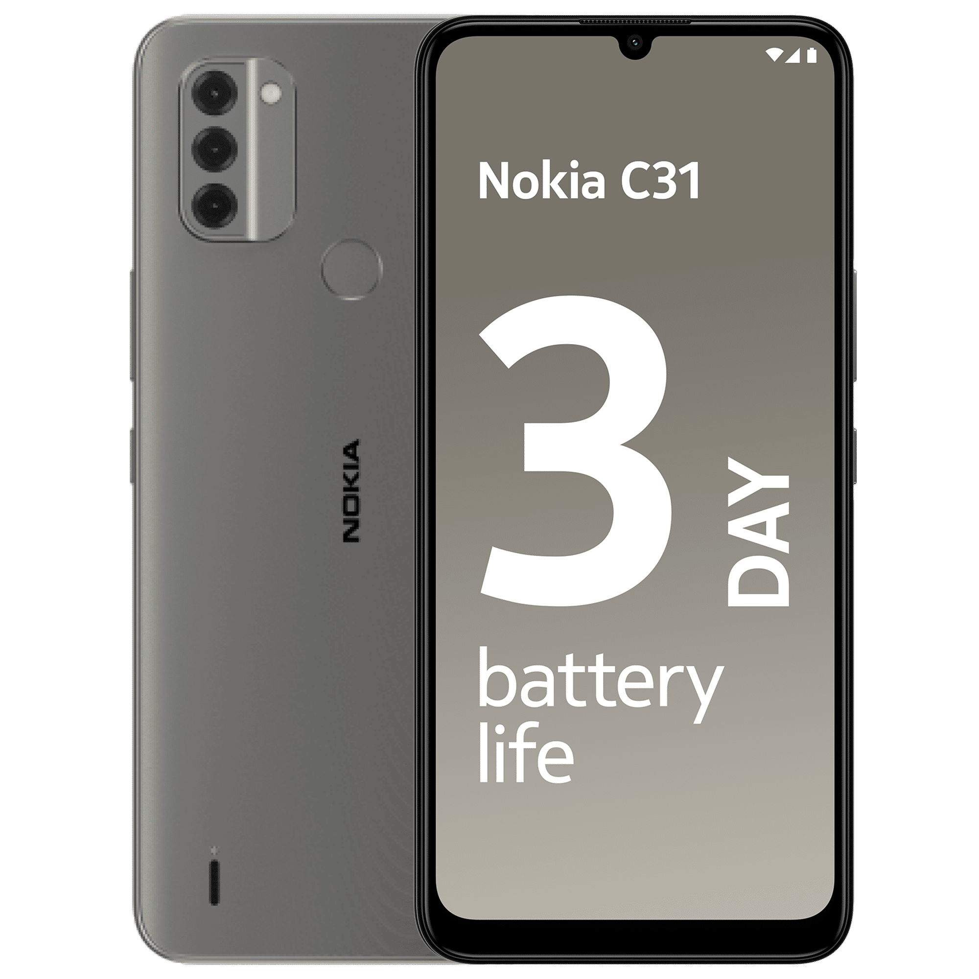 NOKIA C31 Plus (3GB RAM, 32GB, Charcoal Black) NOKIA C31 Plus (3GB RAM, 32GB, Charcoal Black)_1