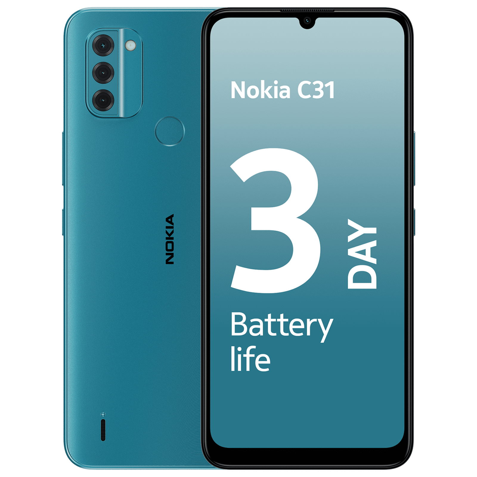 NOKIA C31 Plus (3GB RAM, 32GB, Cyan) NOKIA C31 Plus (3GB RAM, 32GB, Cyan)_1