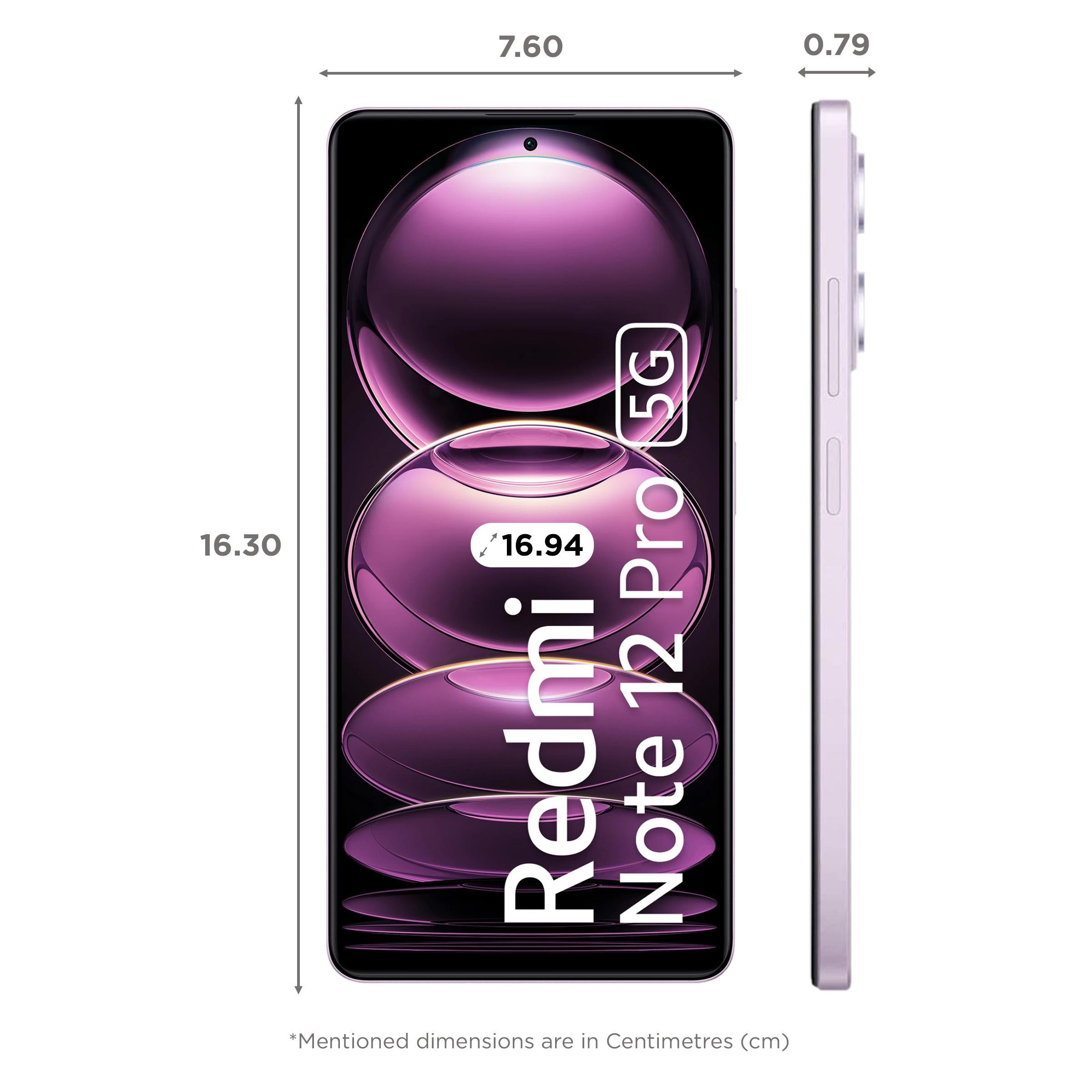 Redmi Note 12 Pro 5G (6GB RAM, 128GB, Stardust Purple) Redmi Note 12 Pro 5G (6GB RAM, 128GB, Stardust Purple)_2