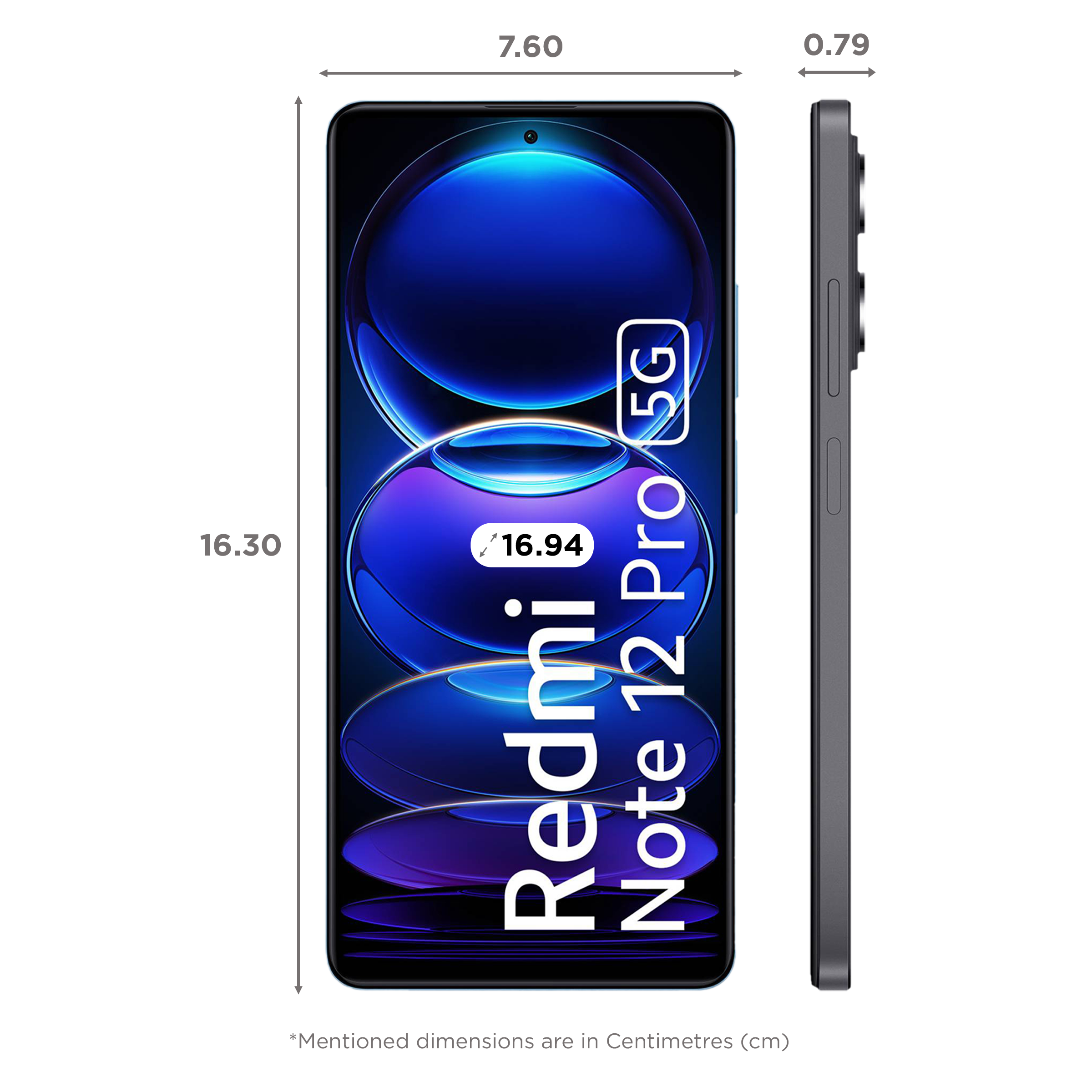 Redmi Note 12 Pro 5G (8GB RAM, 256GB, Onyx Black)_2