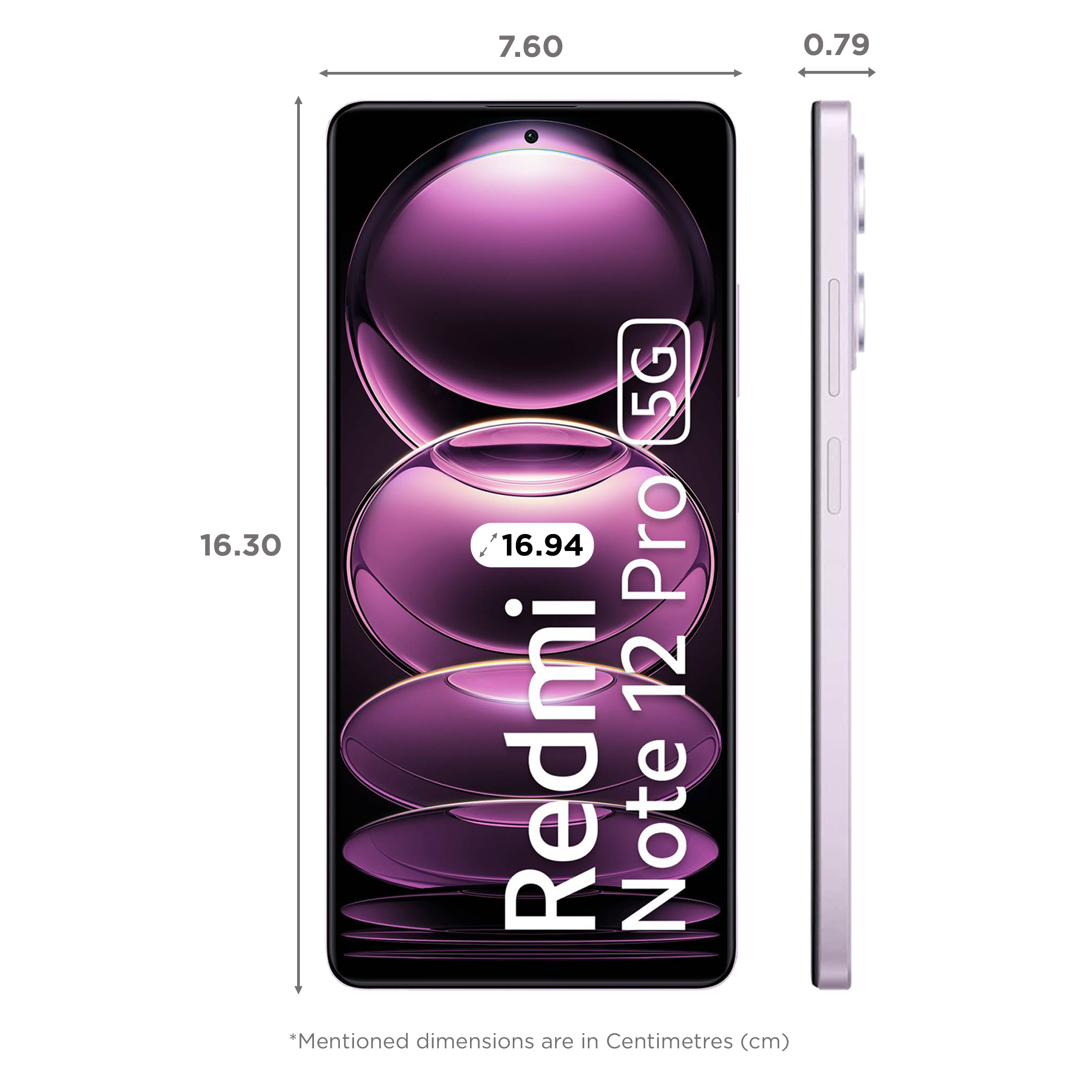 Redmi Note 12 Pro 5G (8GB RAM, 256GB, Stardust Purple) Redmi Note 12 Pro 5G (8GB RAM, 256GB, Stardust Purple)_2
