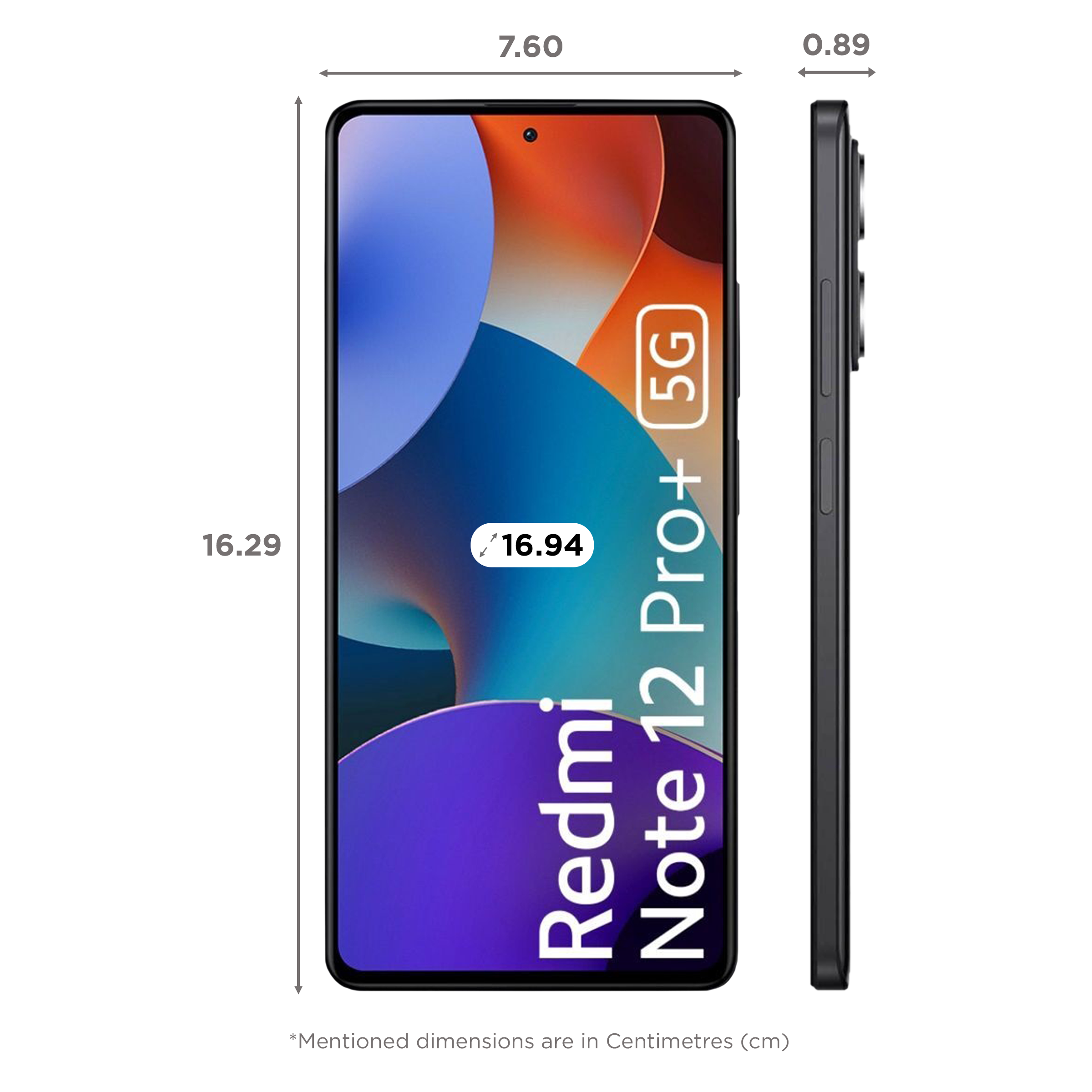 Redmi Note 12 Pro+ 5G (12GB RAM, 256GB, Black) Redmi Note 12 Pro+ 5G (12GB RAM, 256GB, Black)_2