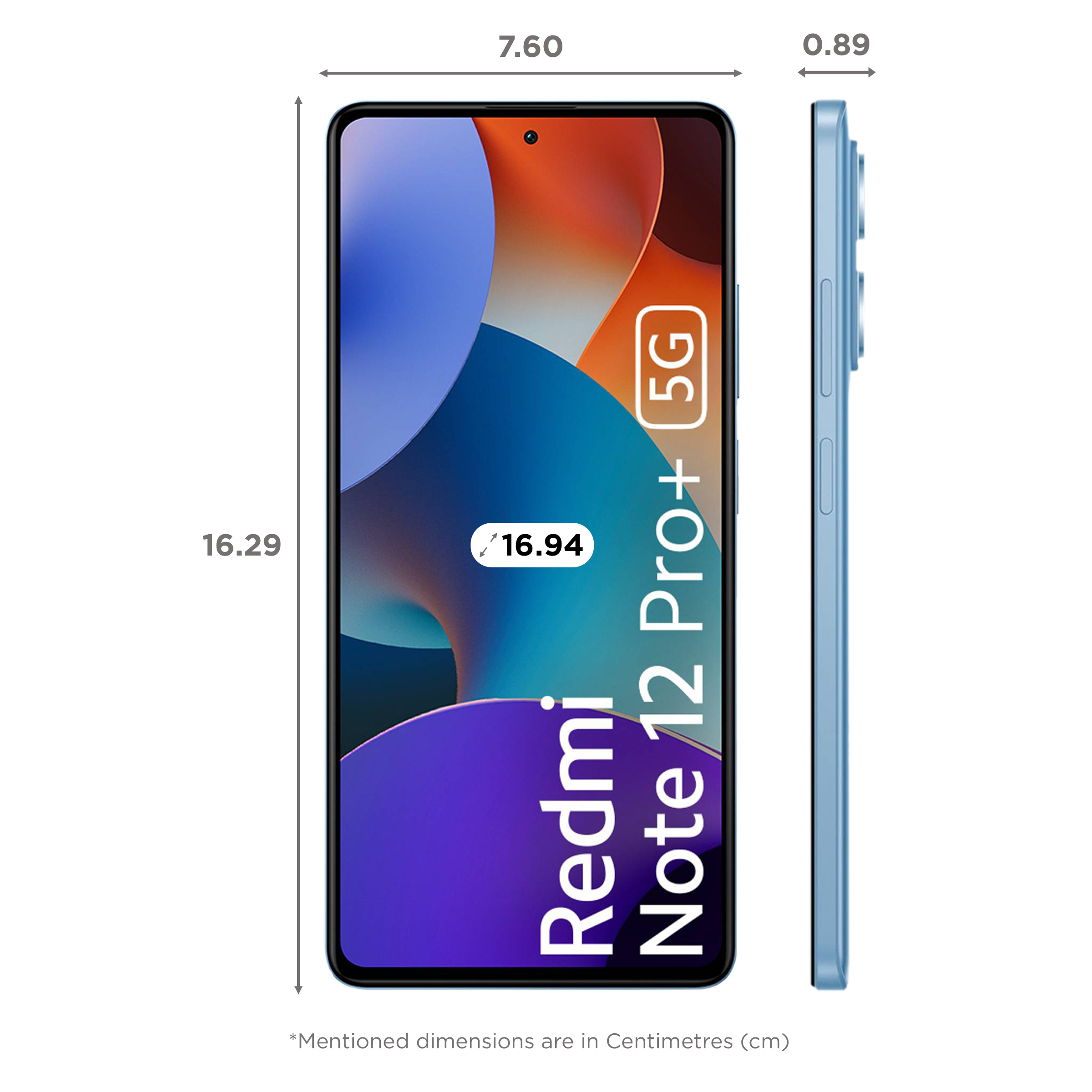 Redmi Note 12 Pro+ 5G (12GB RAM, 256GB, Iceberg Blue)_2
