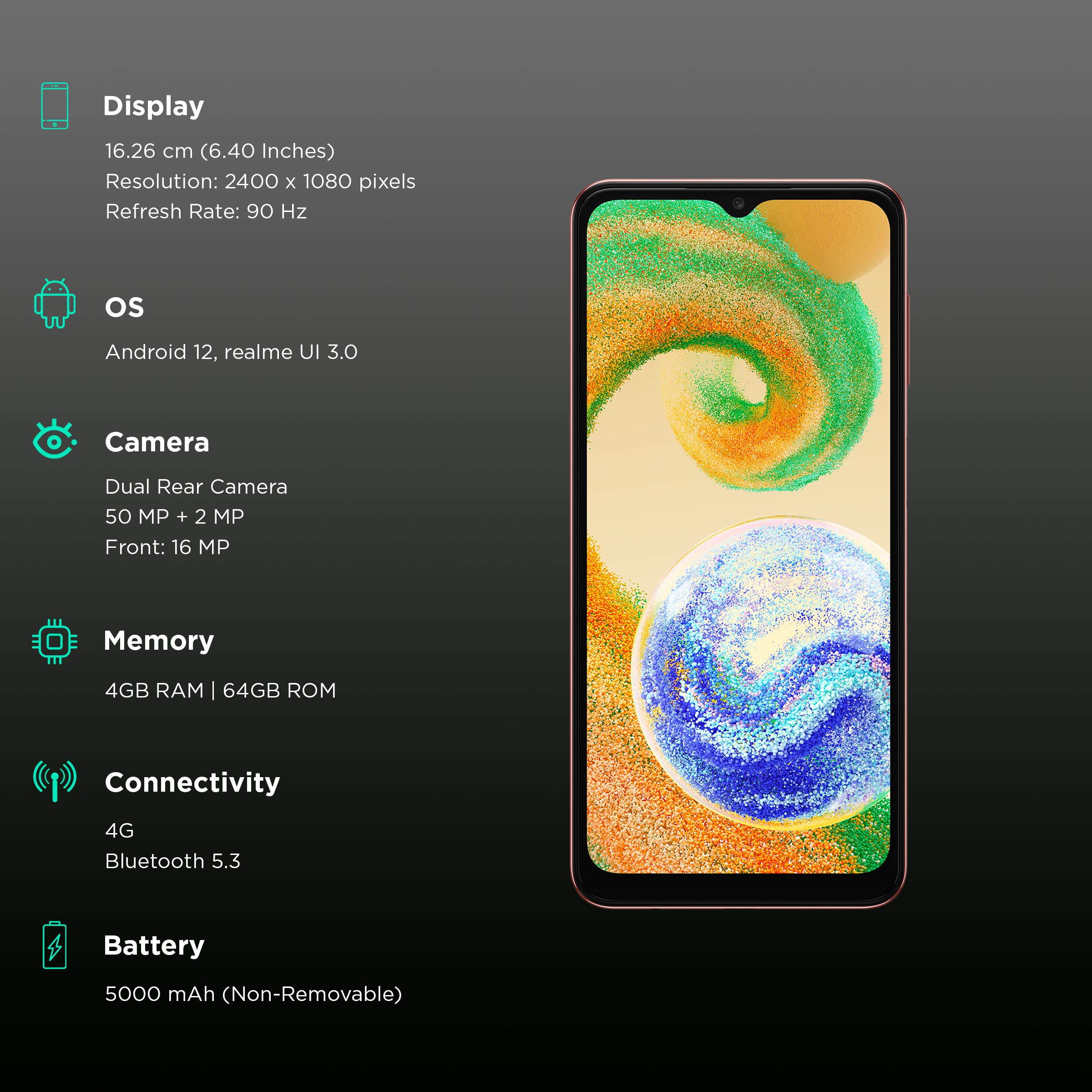 realme 10 (4GB RAM, 64GB, Clash White) realme 10 (4GB RAM, 64GB, Clash White)_3