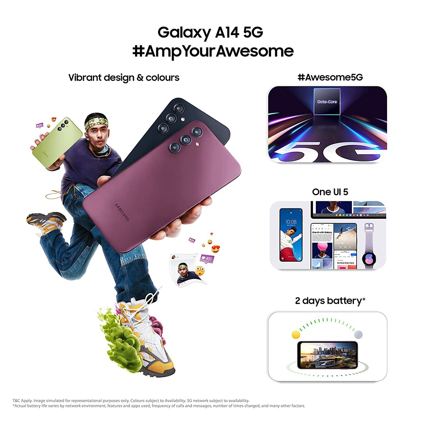 SAMSUNG Galaxy A14 5G (6GB RAM, 128GB, Light Green)_11
