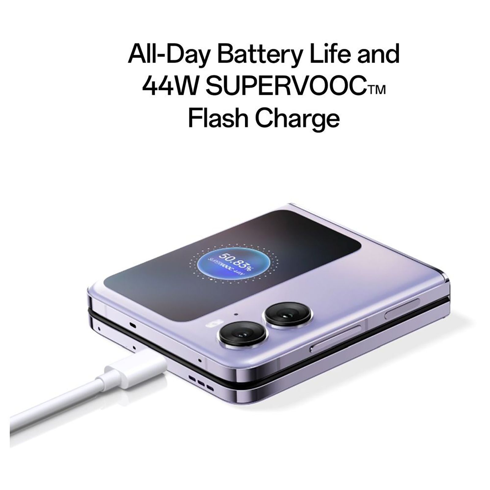 oppo Find N2 Flip 5G (8GB RAM, 256GB, Moonlit Purple) | With 44W SUPERVOO Flash Charger oppo Find N2 Flip 5G (8GB RAM, 256GB, Moonlit Purple) | With 44W SUPERVOO Flash Charger_11