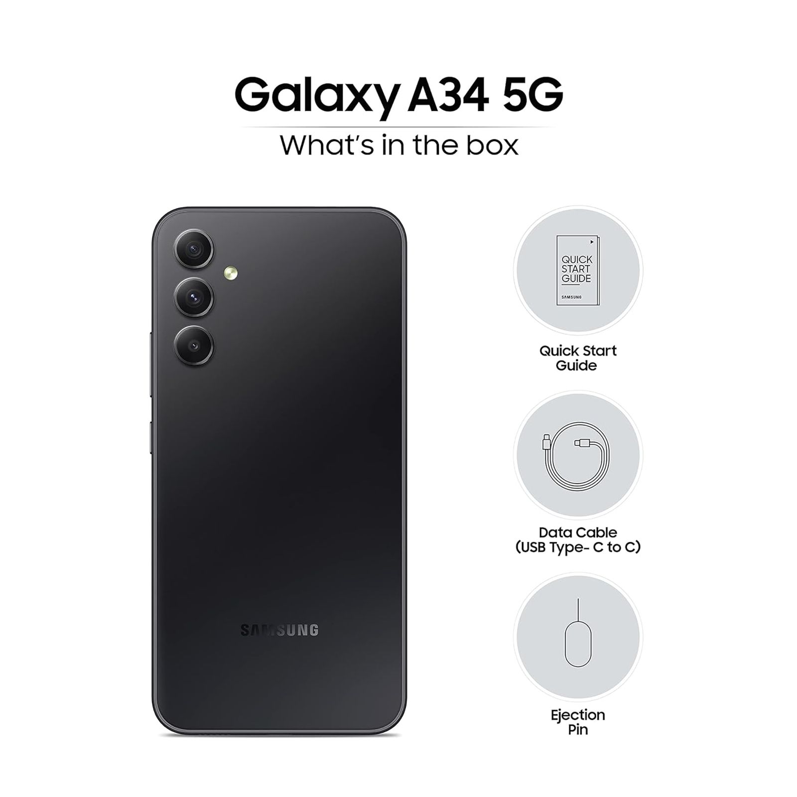 SAMSUNG Galaxy A34 5G (8GB RAM, 128GB, Awesome Graphite) SAMSUNG Galaxy A34 5G (8GB RAM, 128GB, Awesome Graphite)_10