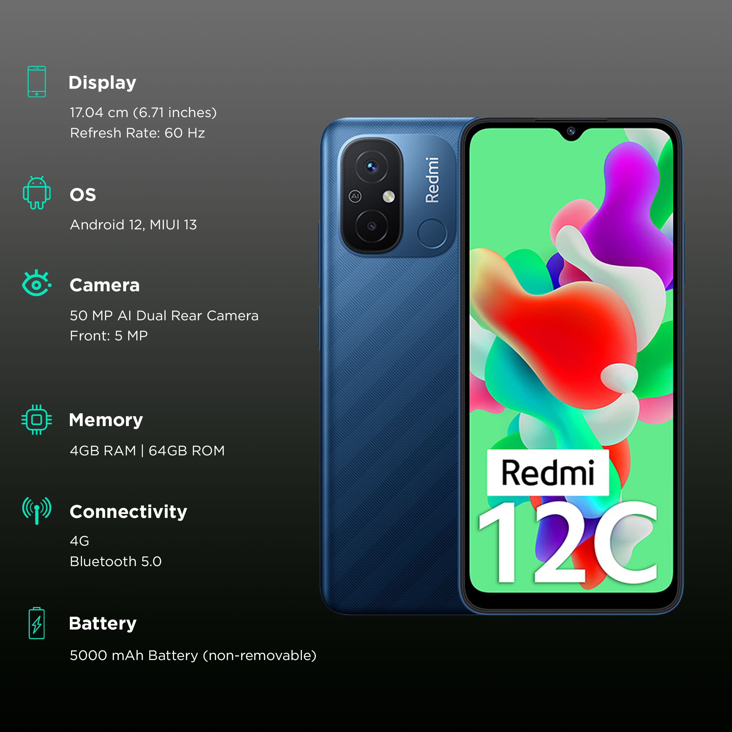Redmi 12C (4GB RAM, 64GB, Royal Blue)_3