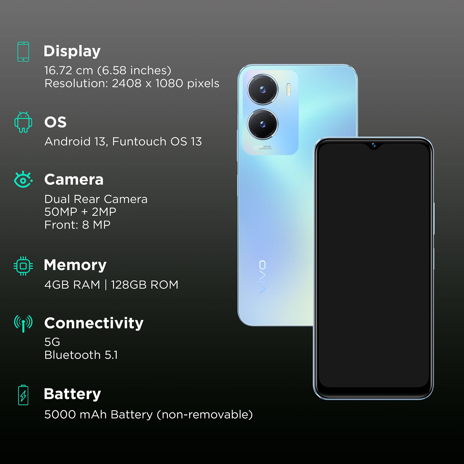 vivo T2x 5G (4GB RAM, 128GB, Marine Blue) vivo T2x 5G (4GB RAM, 128GB, Marine Blue)_3