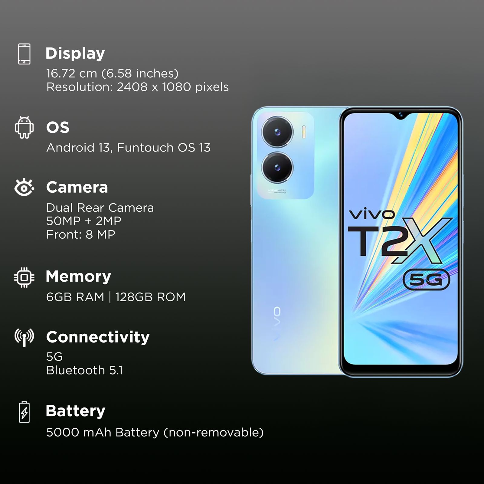 vivo T2x 5G (6GB RAM, 128GB, Marine Blue)_3